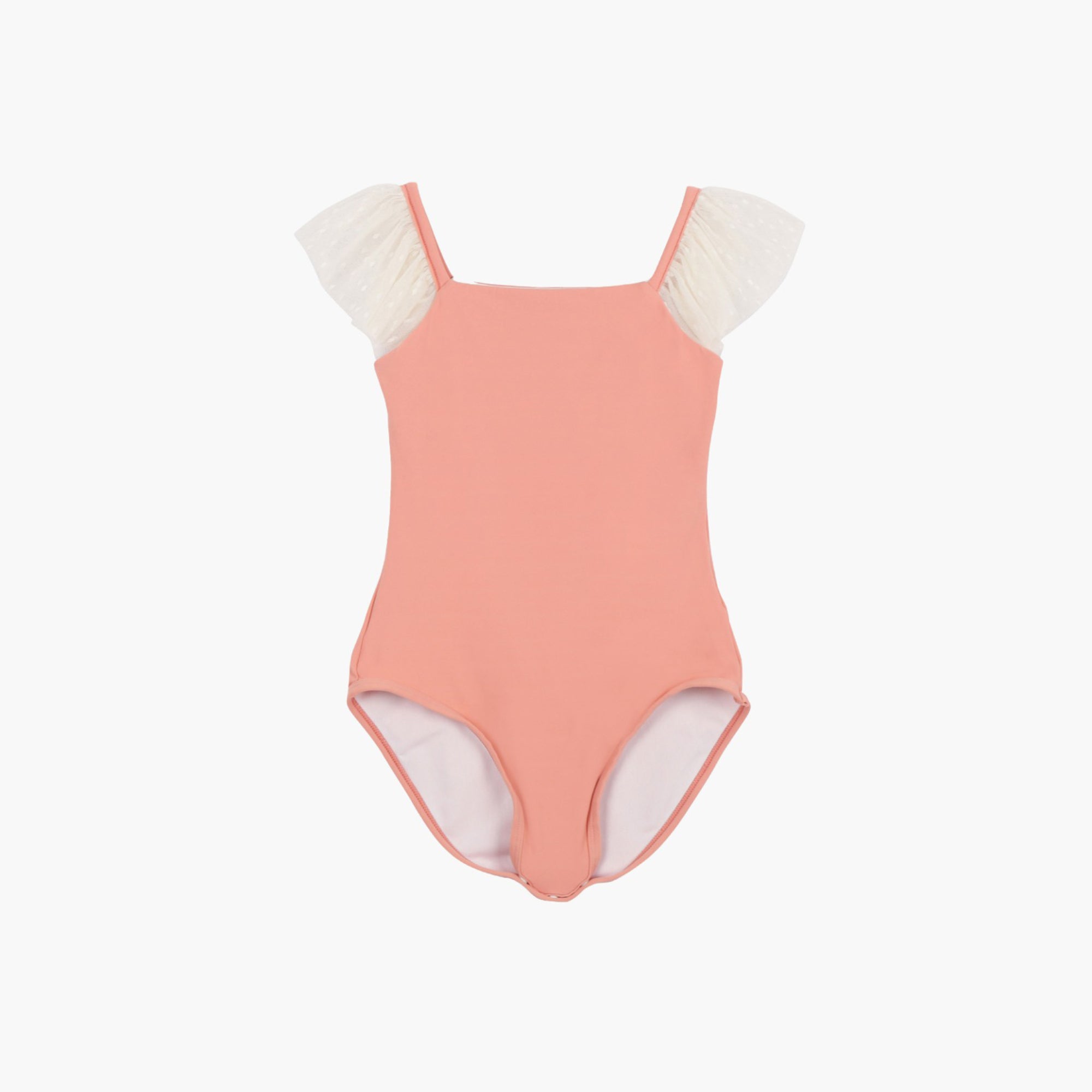 Girls Peach Ballet Onesies Set