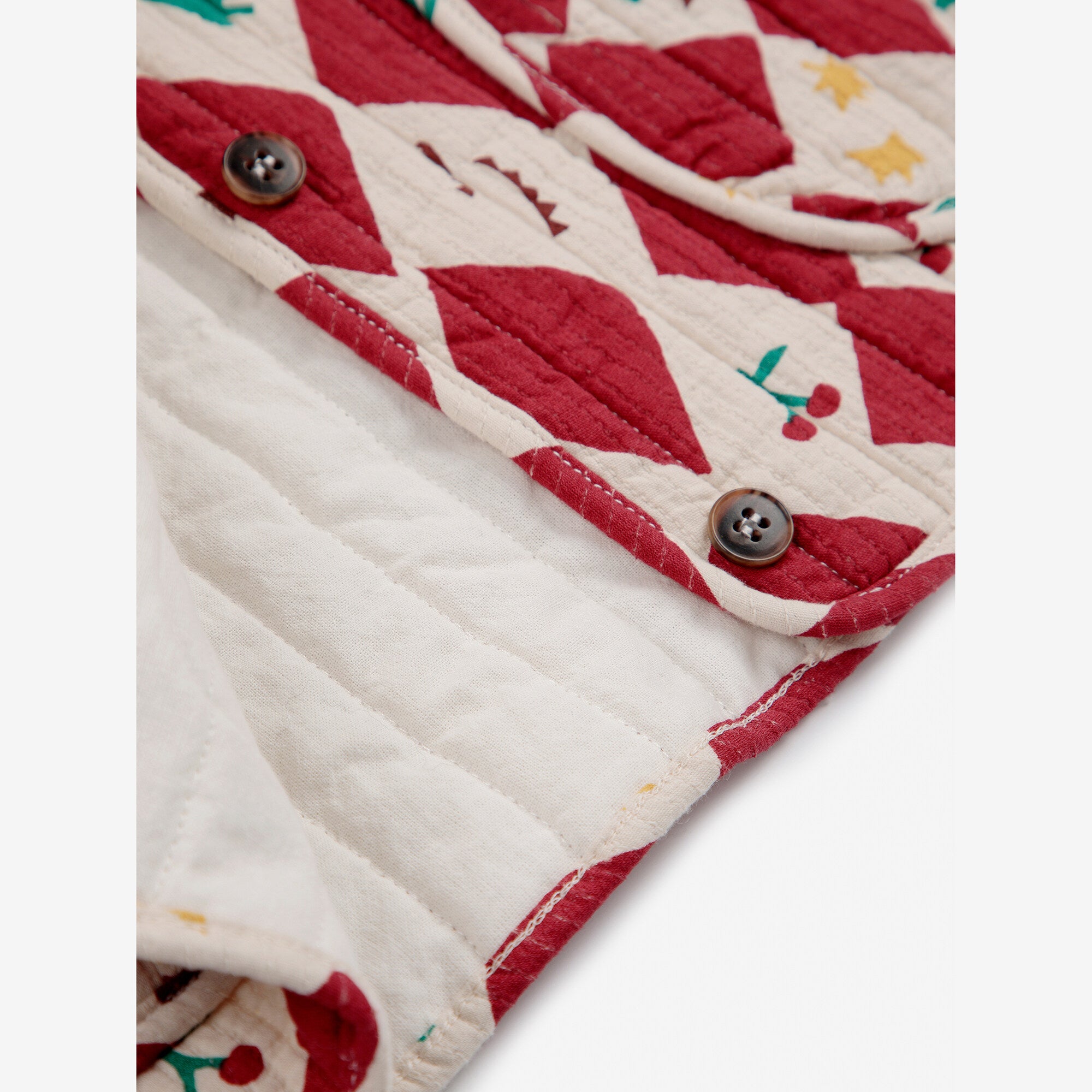 Boys & Girls Red Check Padded Gilet