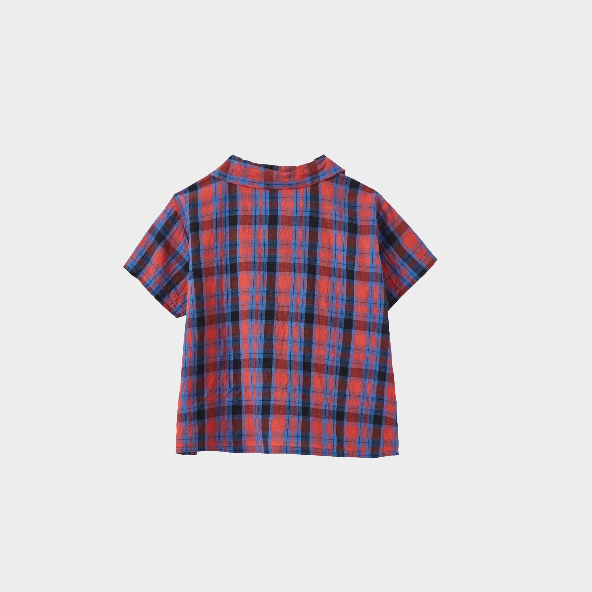 Boys & Girls Blue Check Cotton Shirt