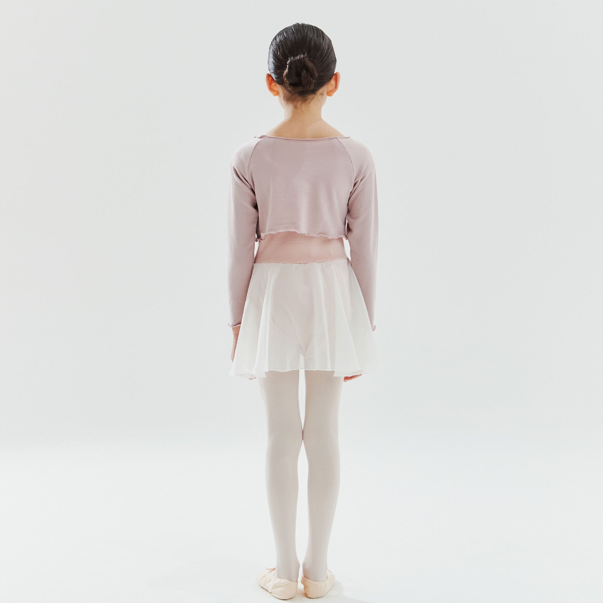 Girls Pink Ballet Crop T-Shirt