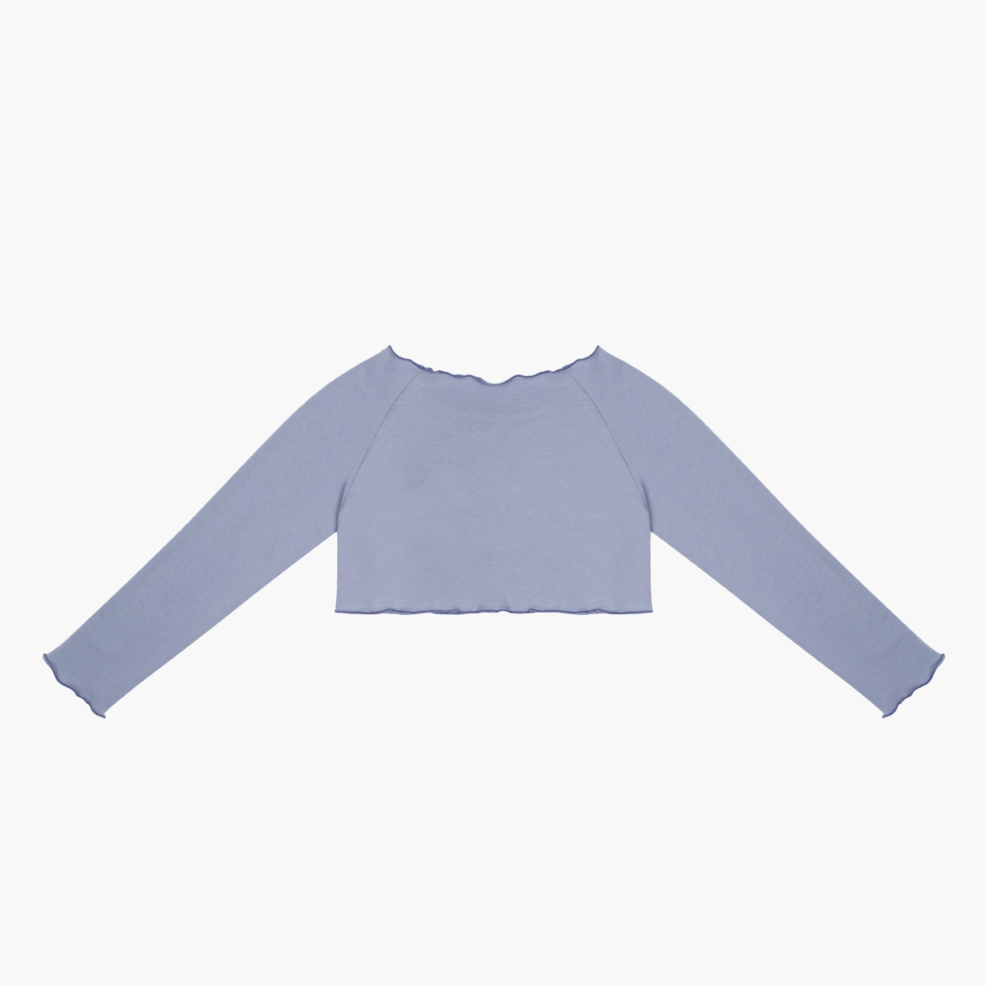 Girls Blue Ballet Crop T-Shirt