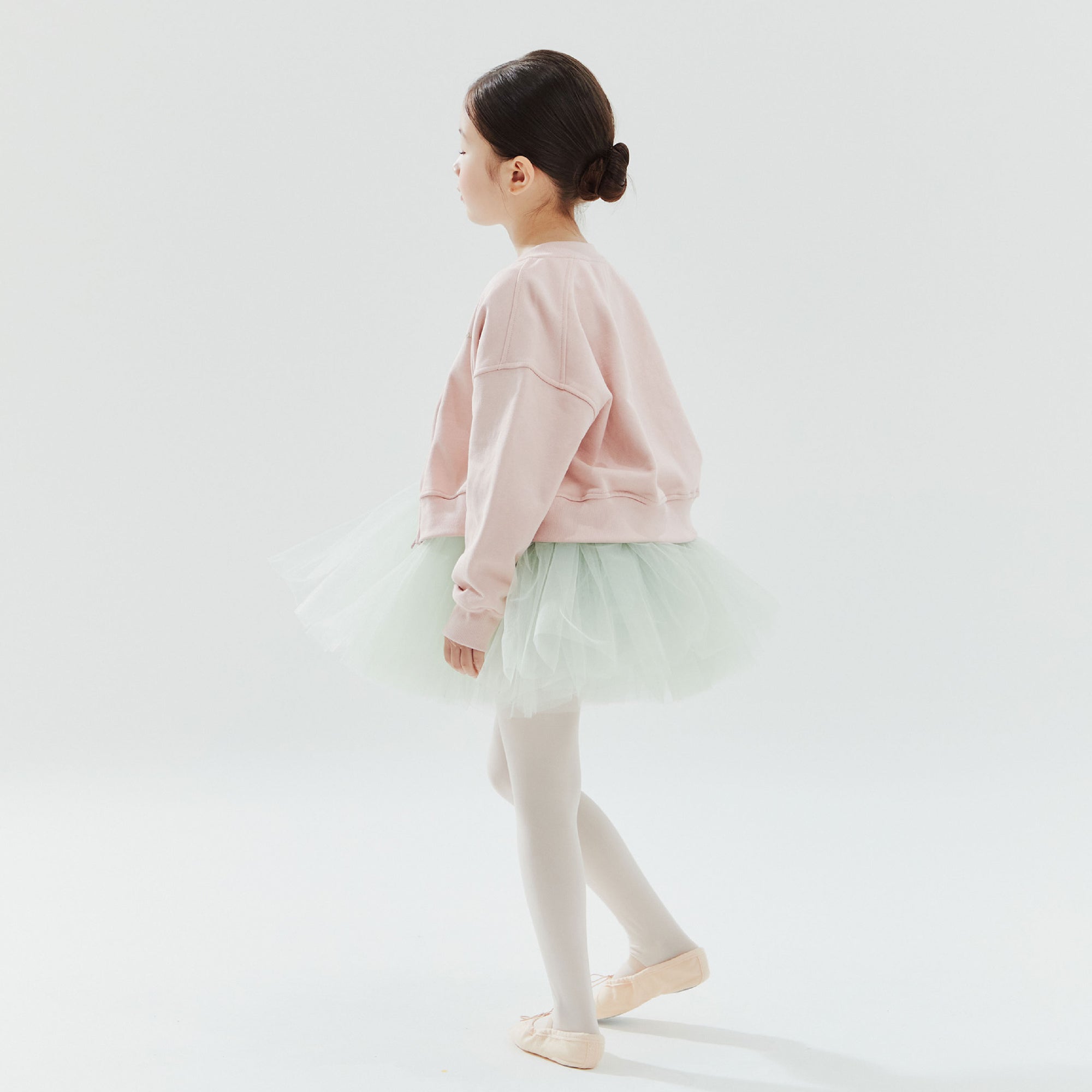 Girls Purple Ballet Cotton Zip-Up Jacket