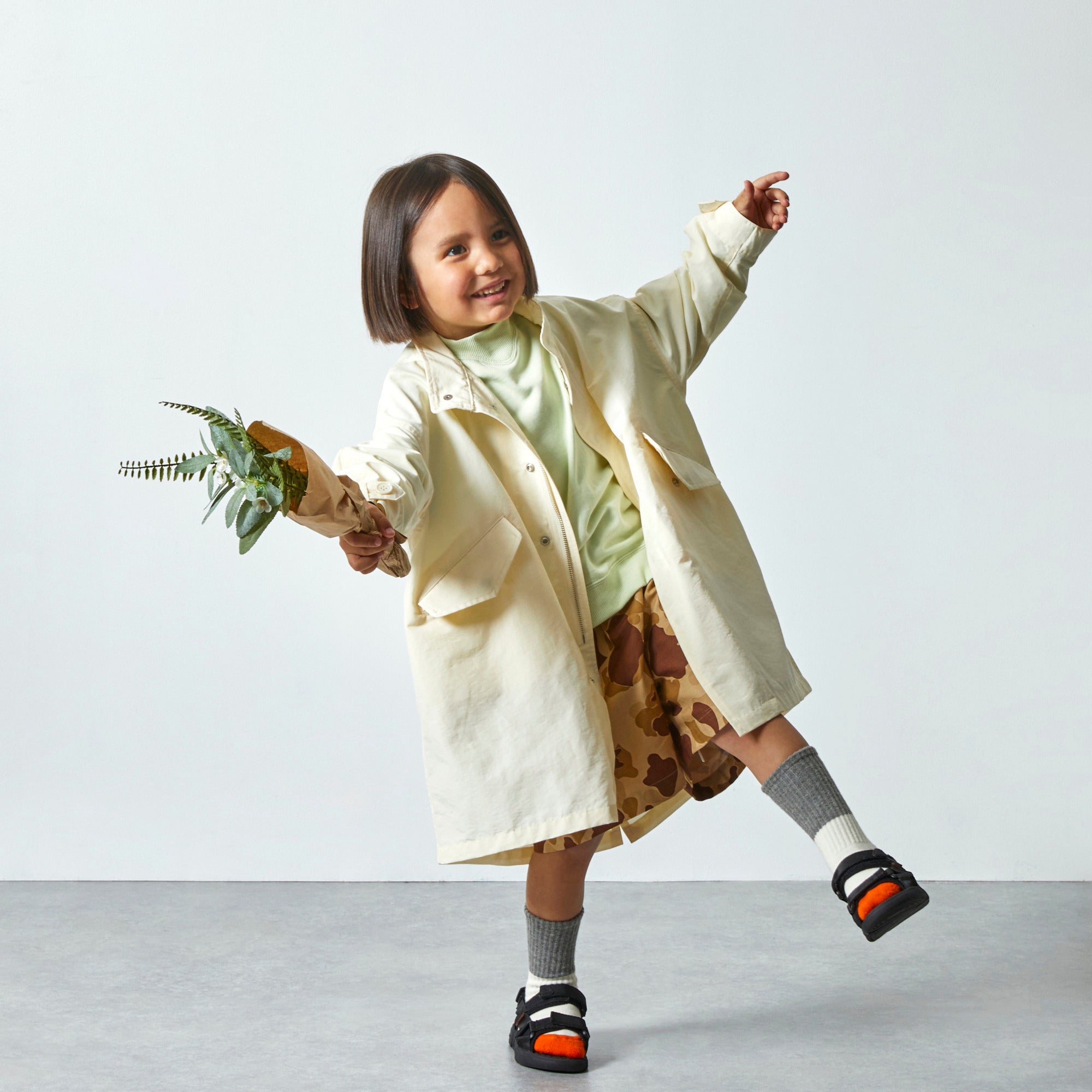 Boys & Girls Khaki Cotton Shorts