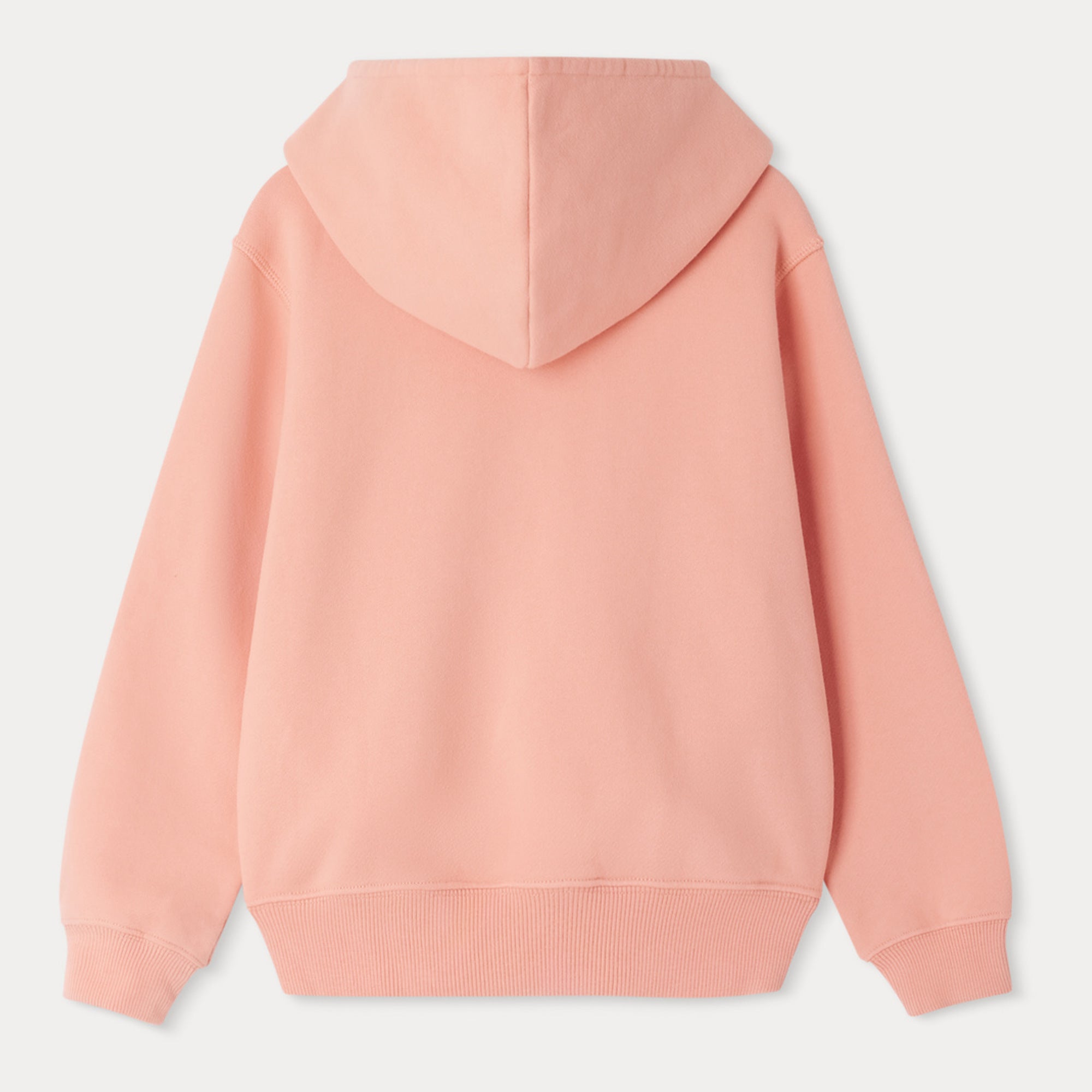 Girls Pink Logo Hooded Cotton Sweatshirt