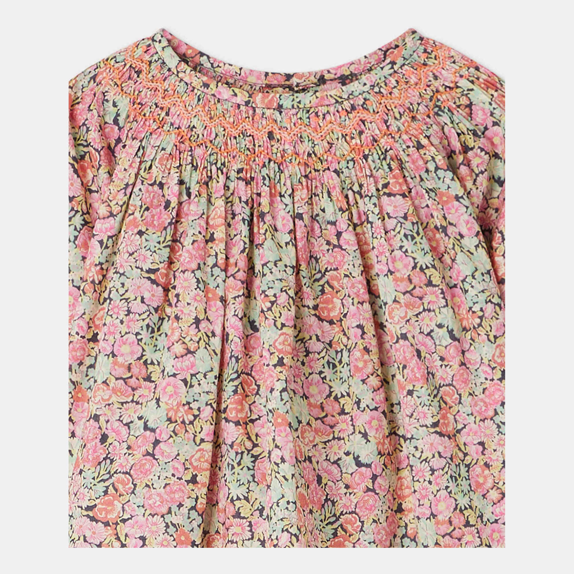 Baby Girls Pink Floral Cotton Top
