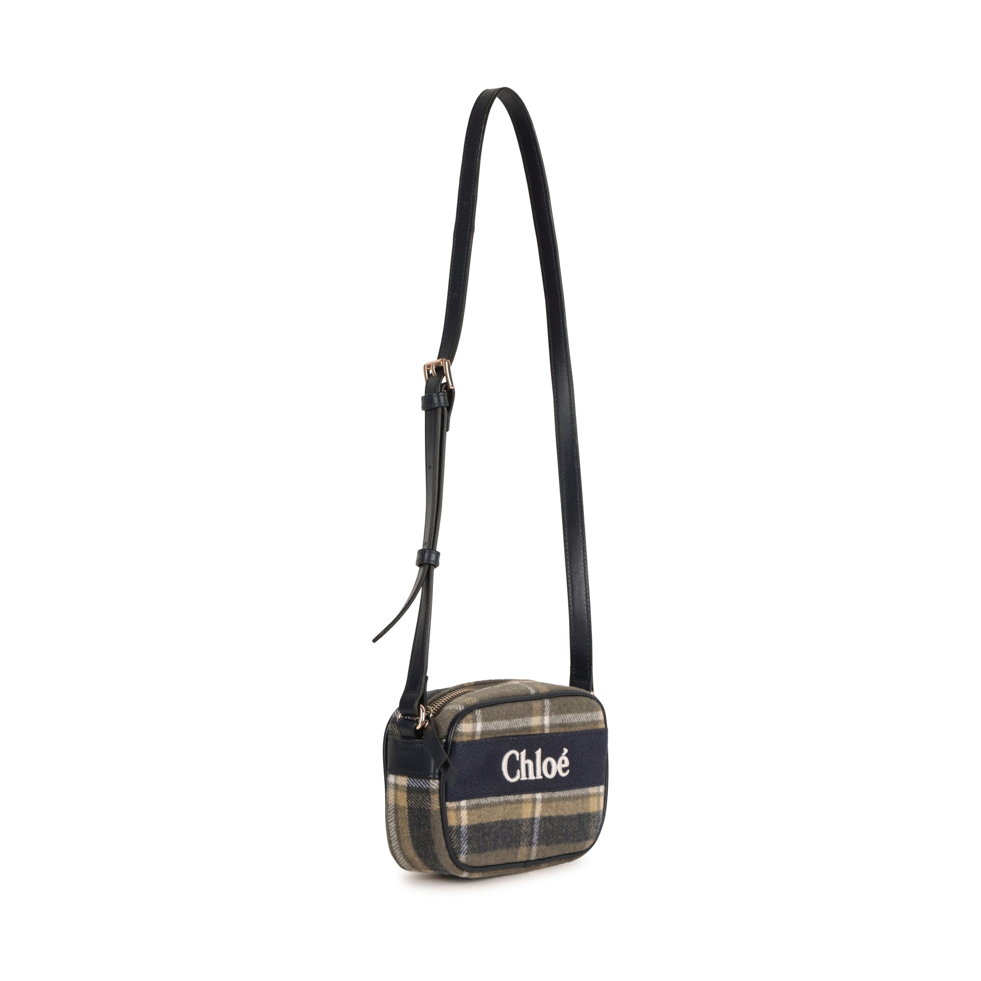 Girls Brown Logo Check Shoulder Bag(16x11x5cm)