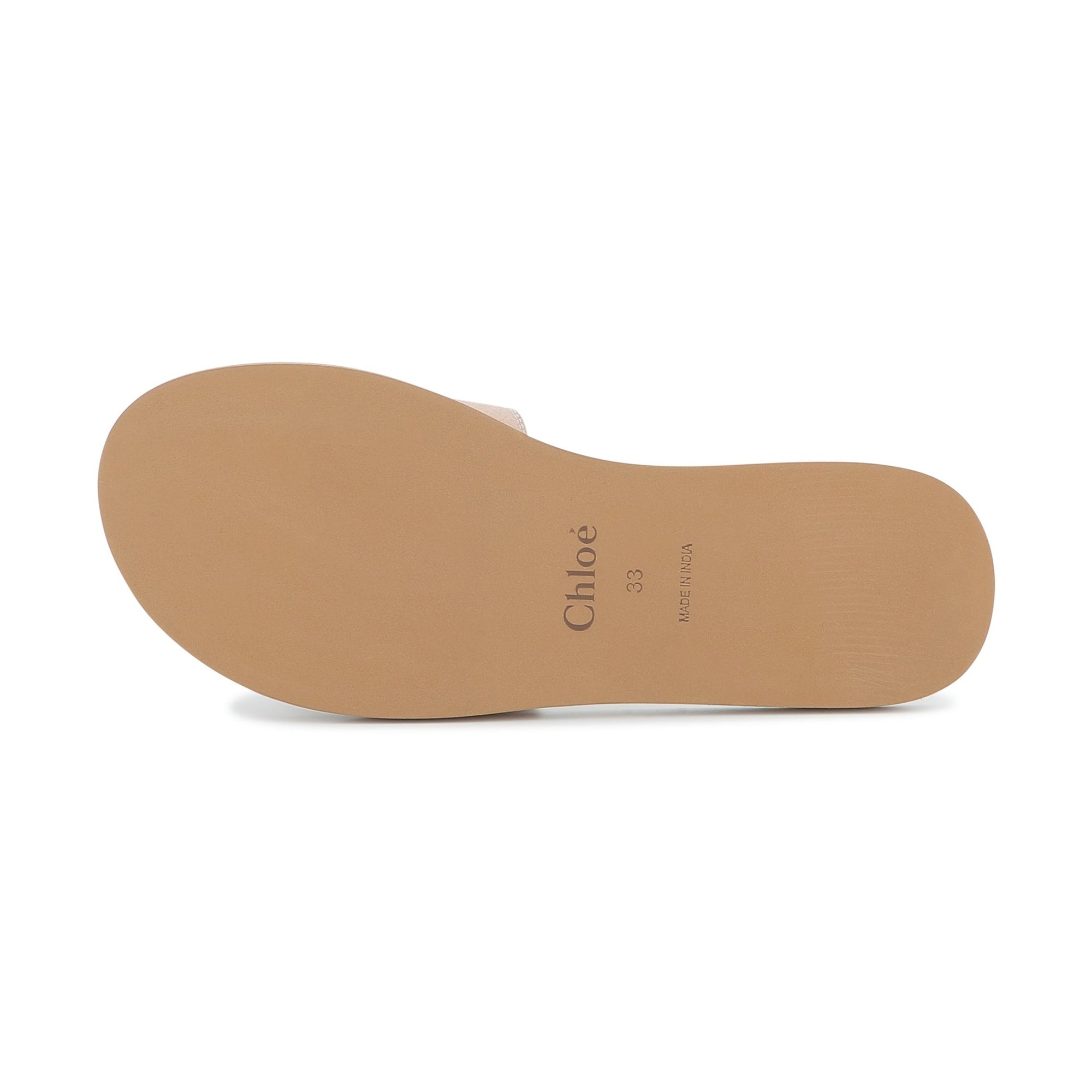 Girls Light Pink Logo Sandals