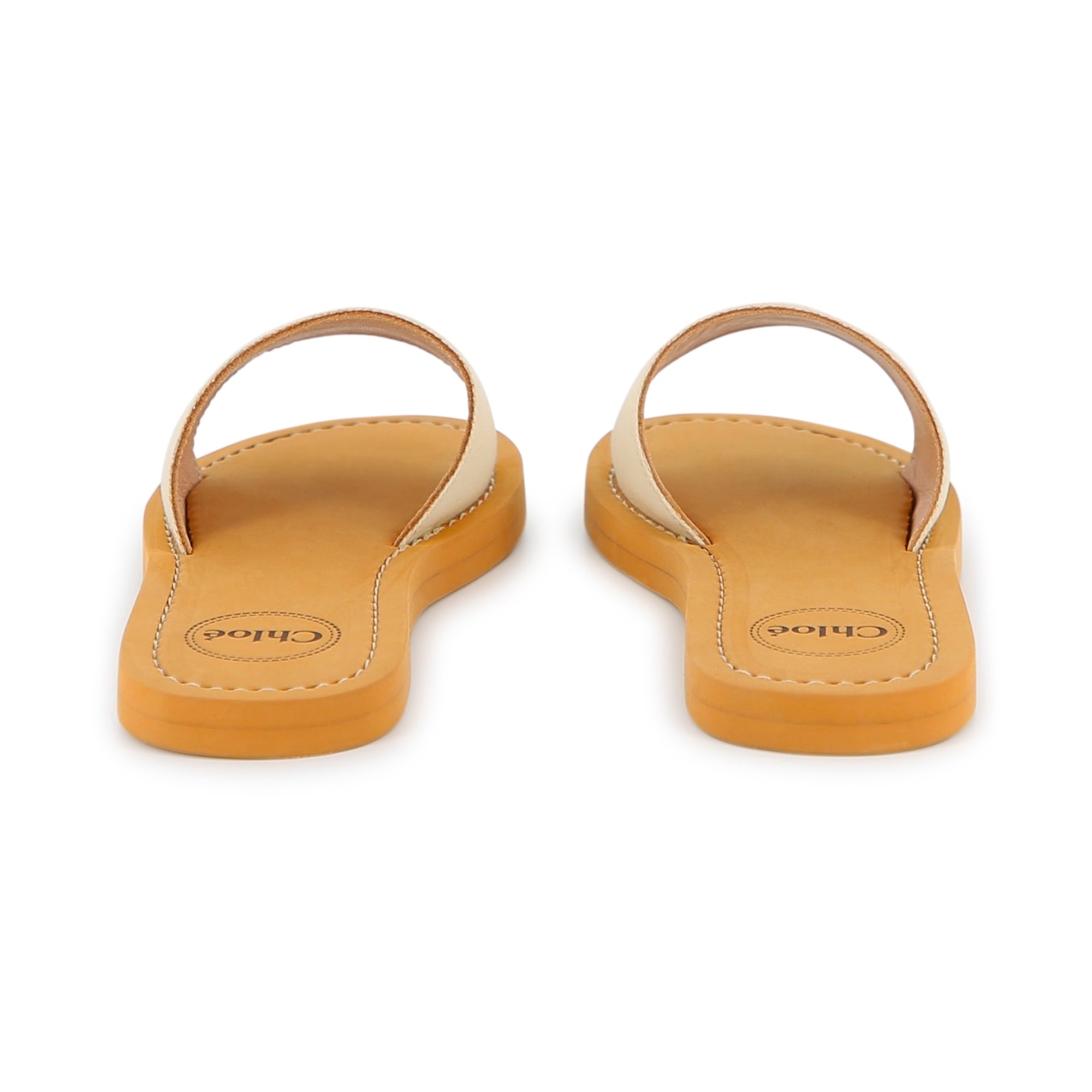 Girls White Logo Slippers