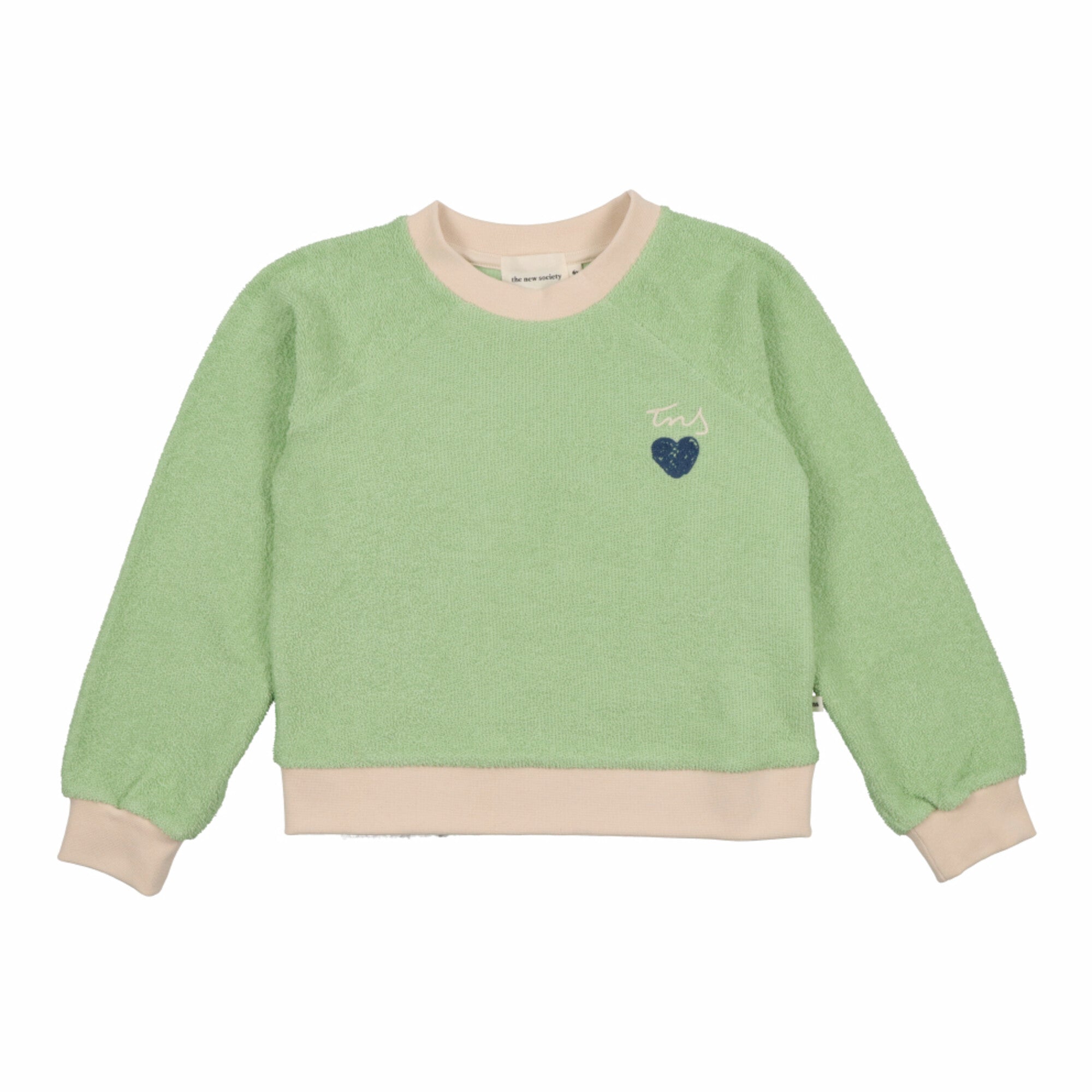 Girls Green Cotton Sweatshirt