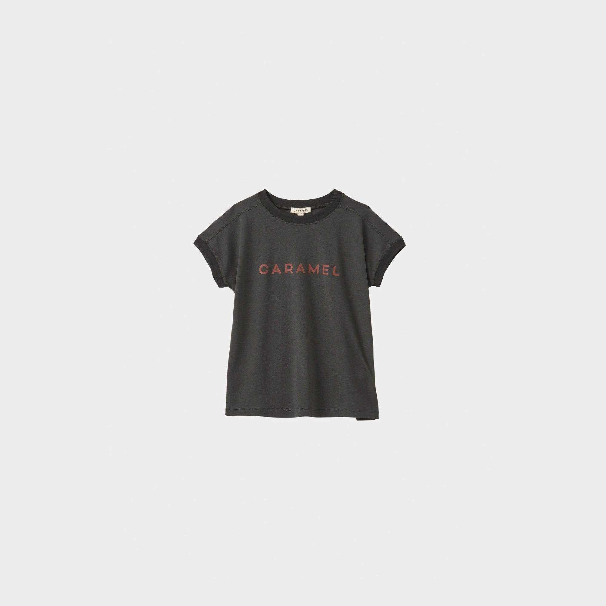 Boys & Girls Charcoal Logo Cotton T-Shirt