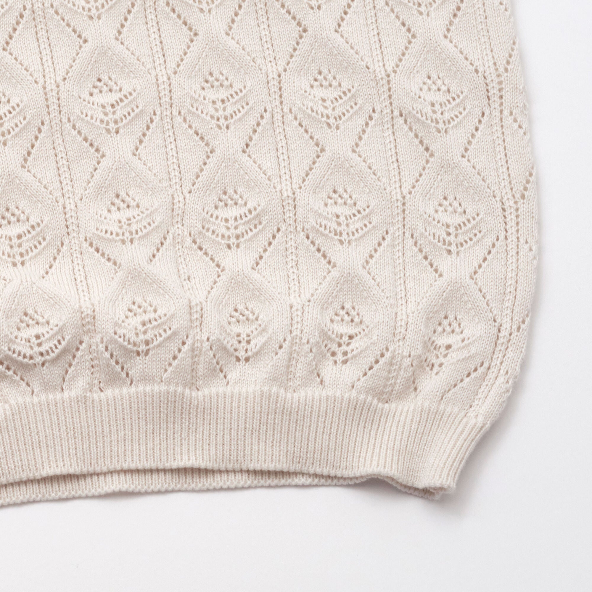 Girls Beige Knit Sweater