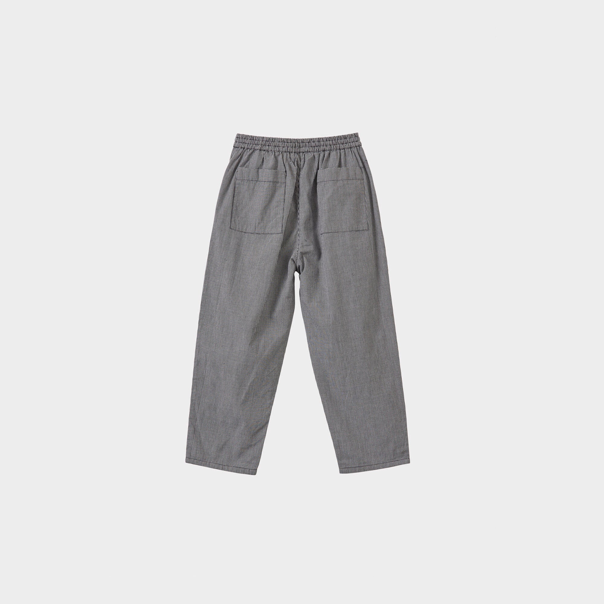 Boys & Girls Black Check Cotton Trousers