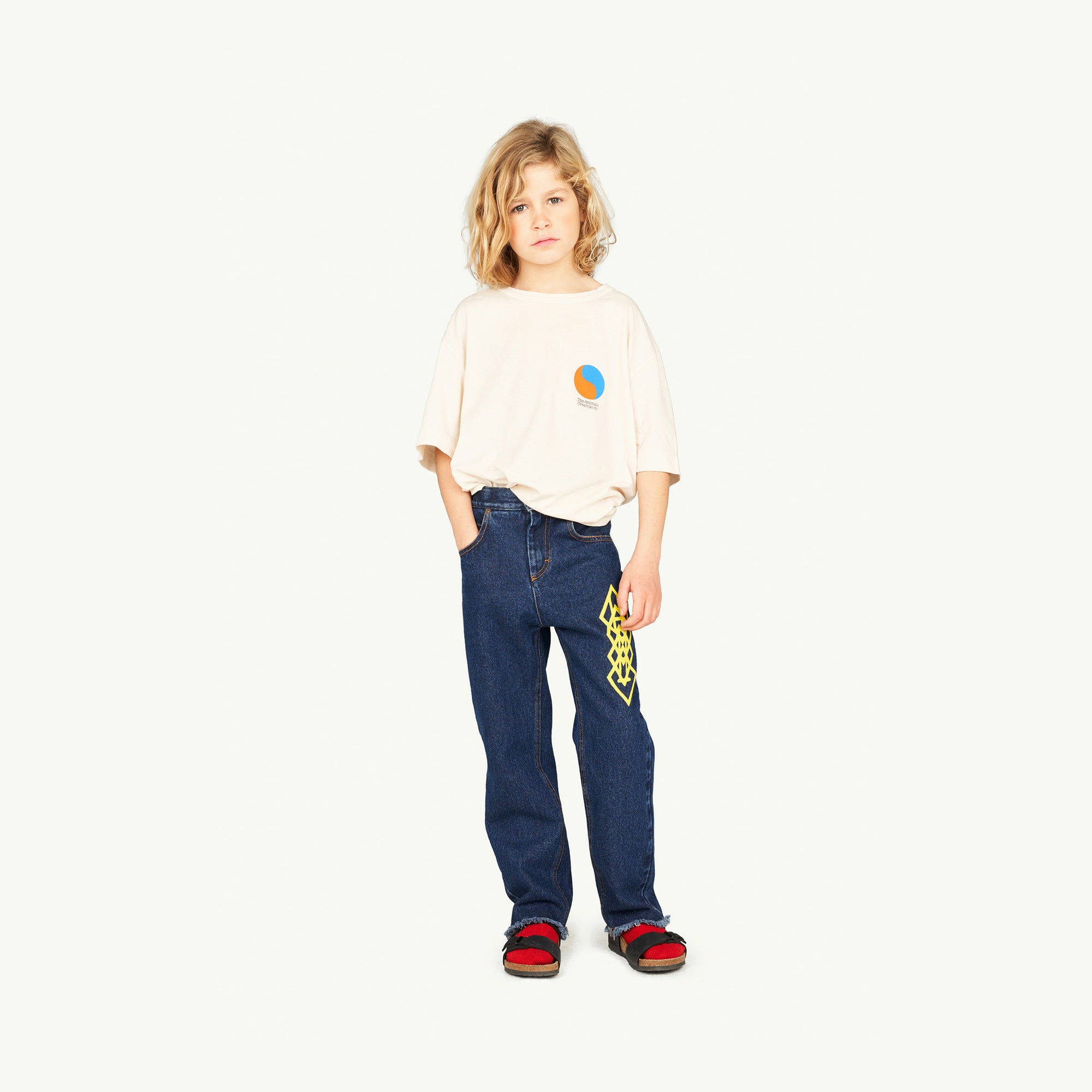Boys & Girls White Logo Cotton T-Shirt