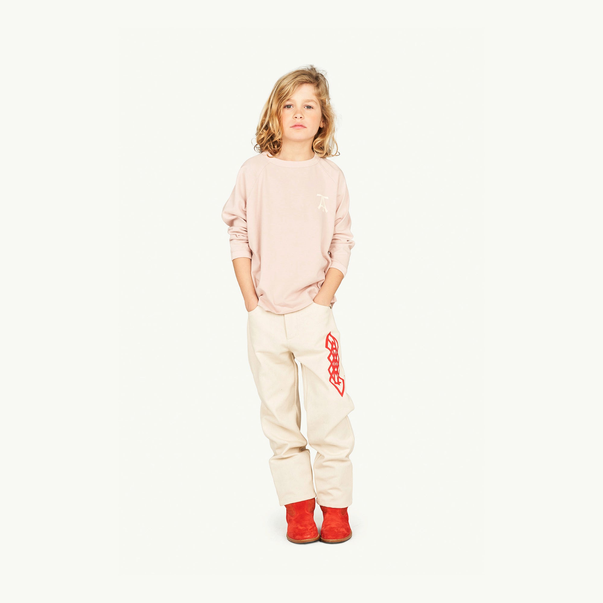 Boys & Girls Pink Logo Cotton T-Shirt