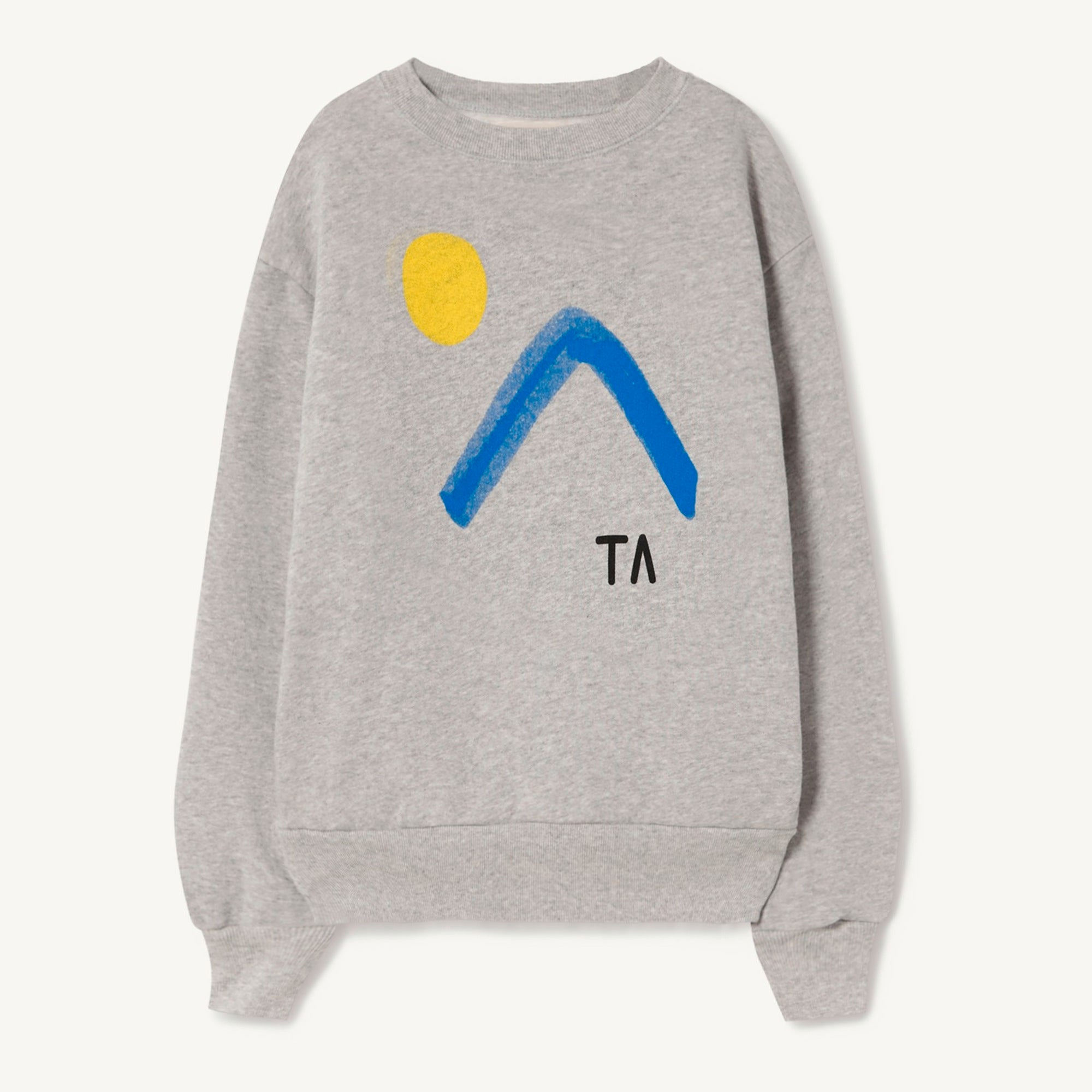 Boys & Girls Grey Printed Cotton Sweatshirt