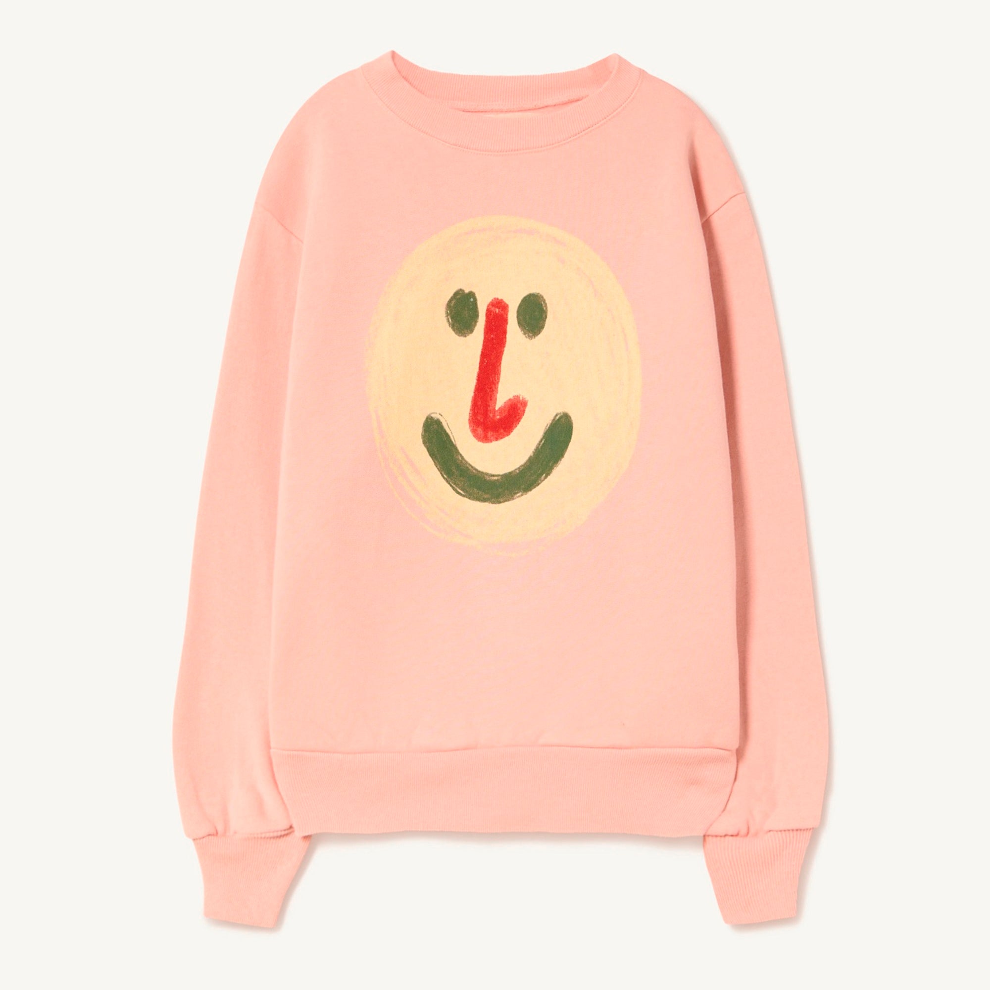 Boys & Girls Pink Printed Cotton Sweatshirt