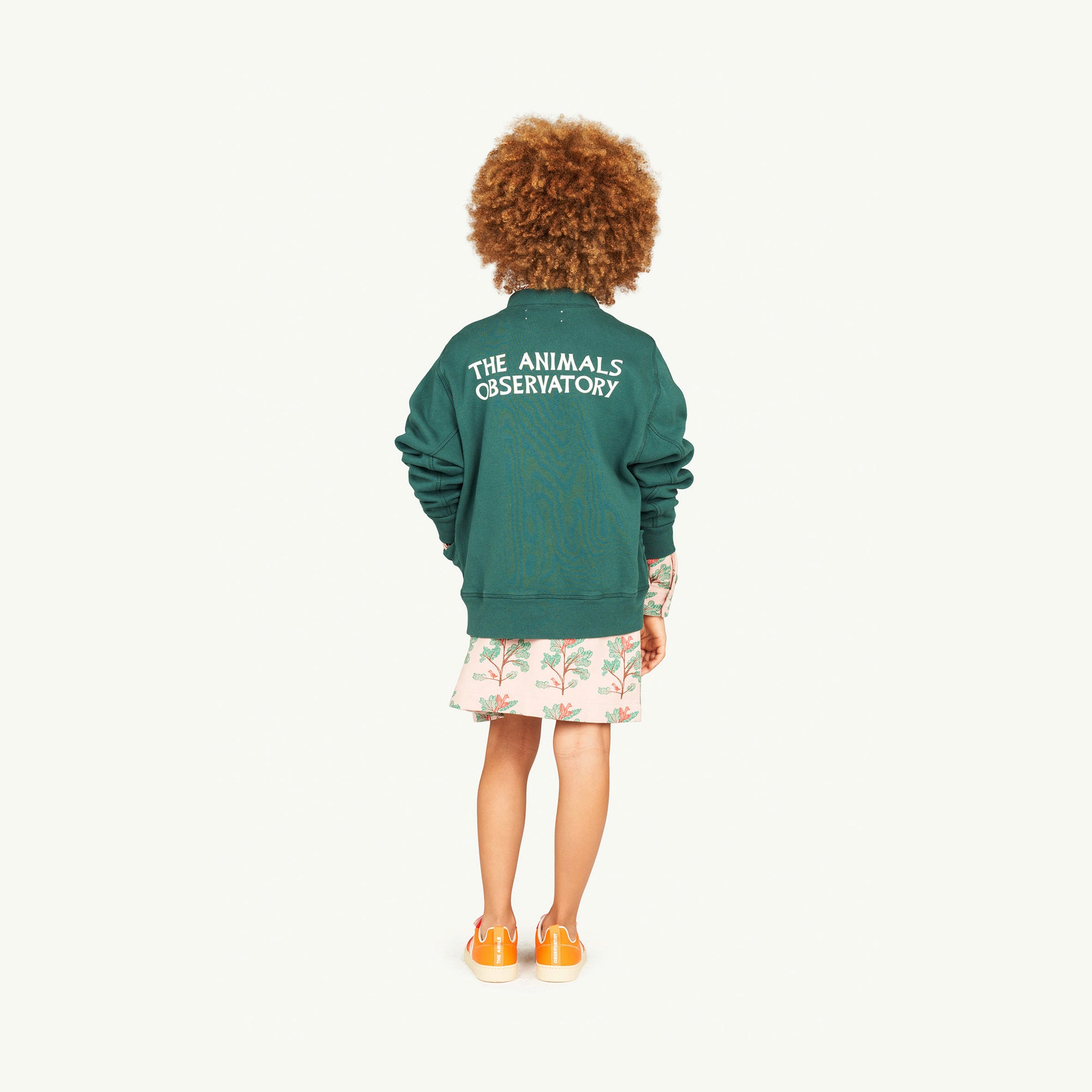 Boys & Girls Green Cotton Zip-Up Top