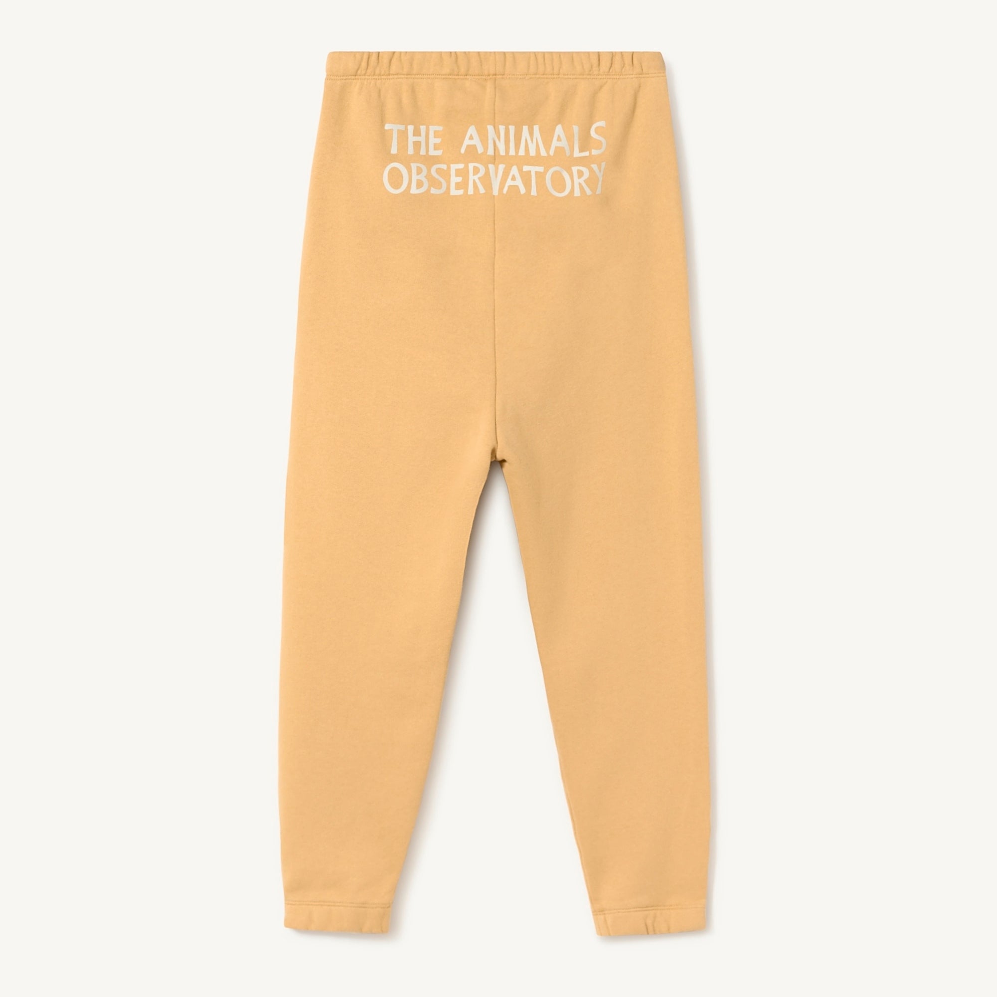 Boys & Girls Yellow Logo Cotton Trousers