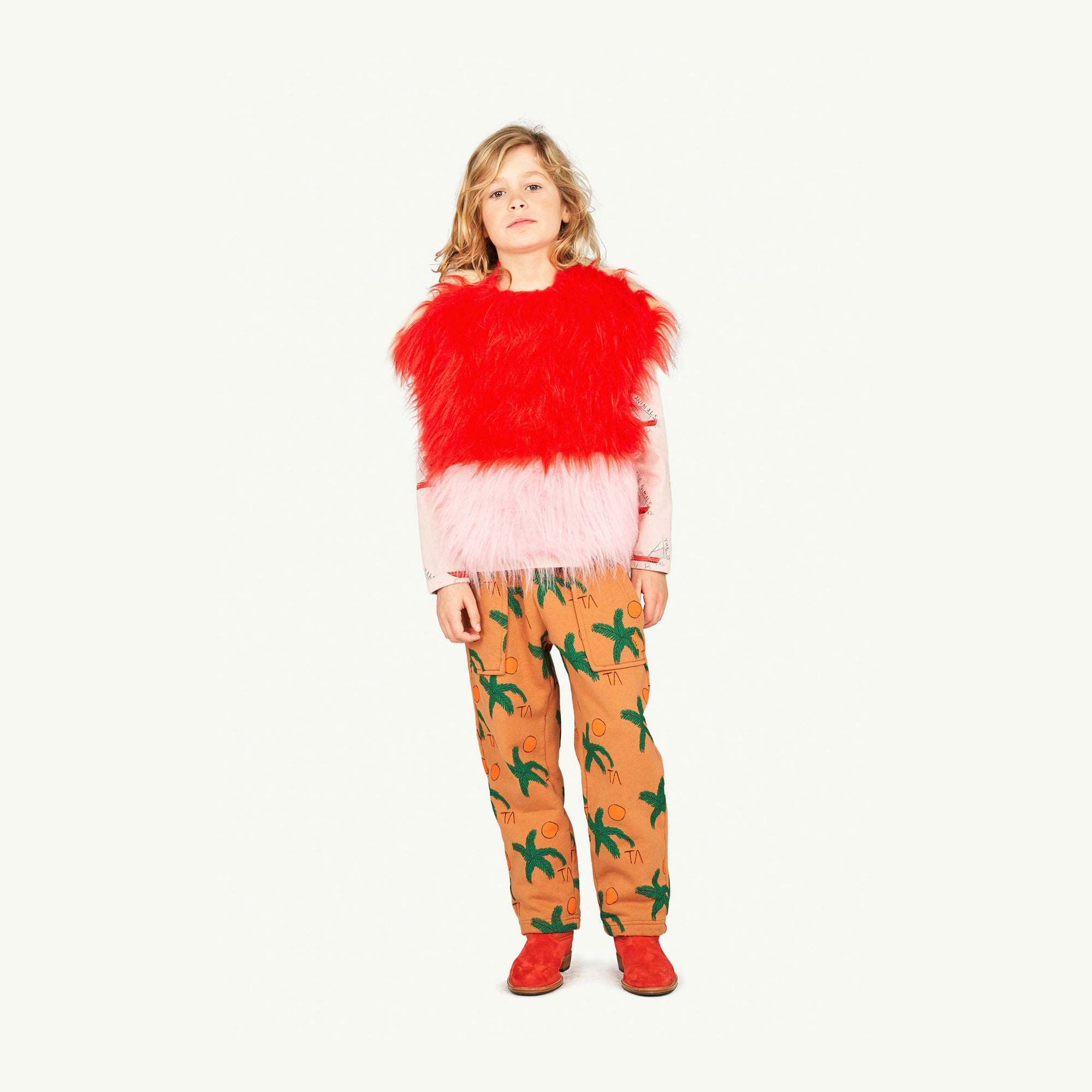 Girls Red Vest