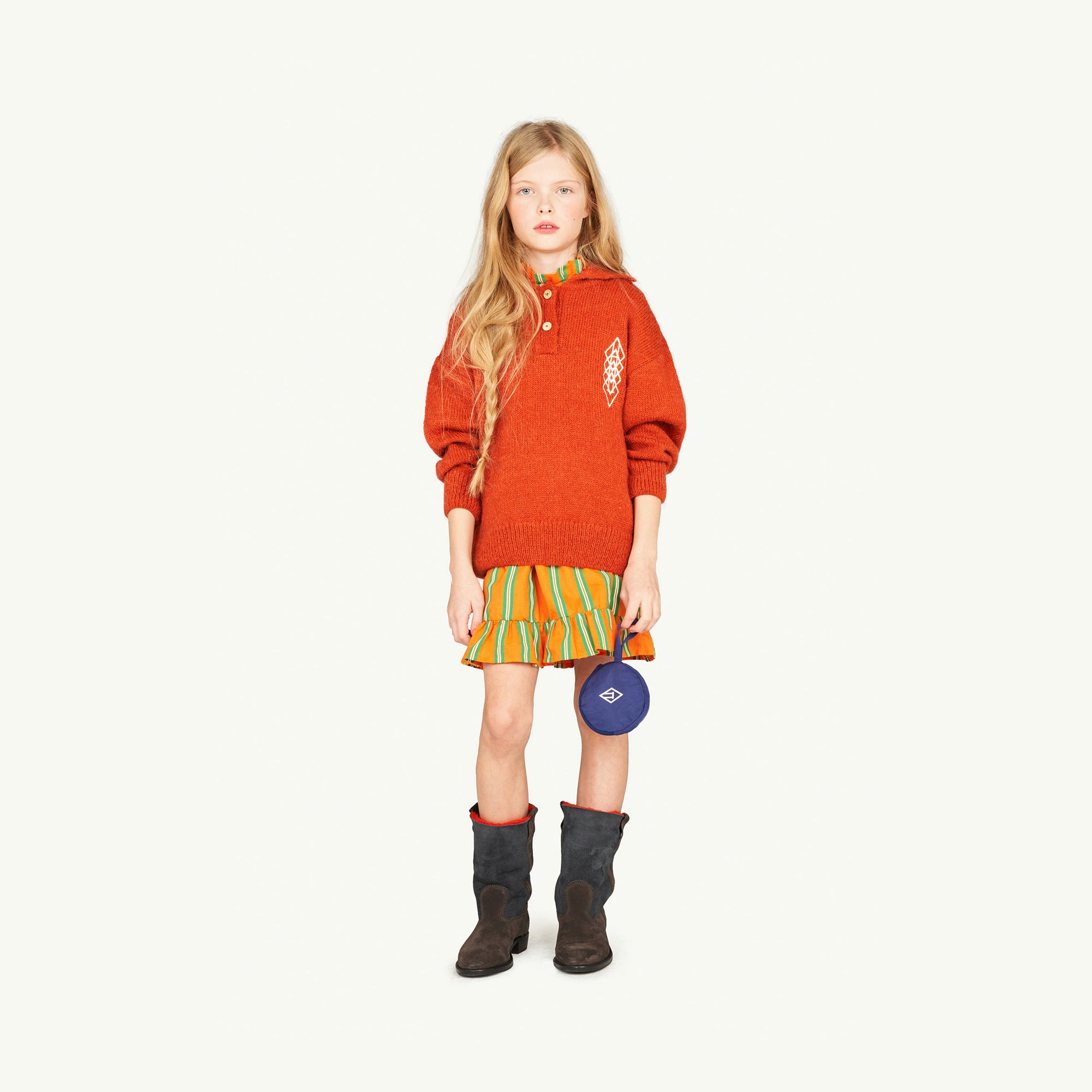 Boys & Girls Orange Logo Sweater