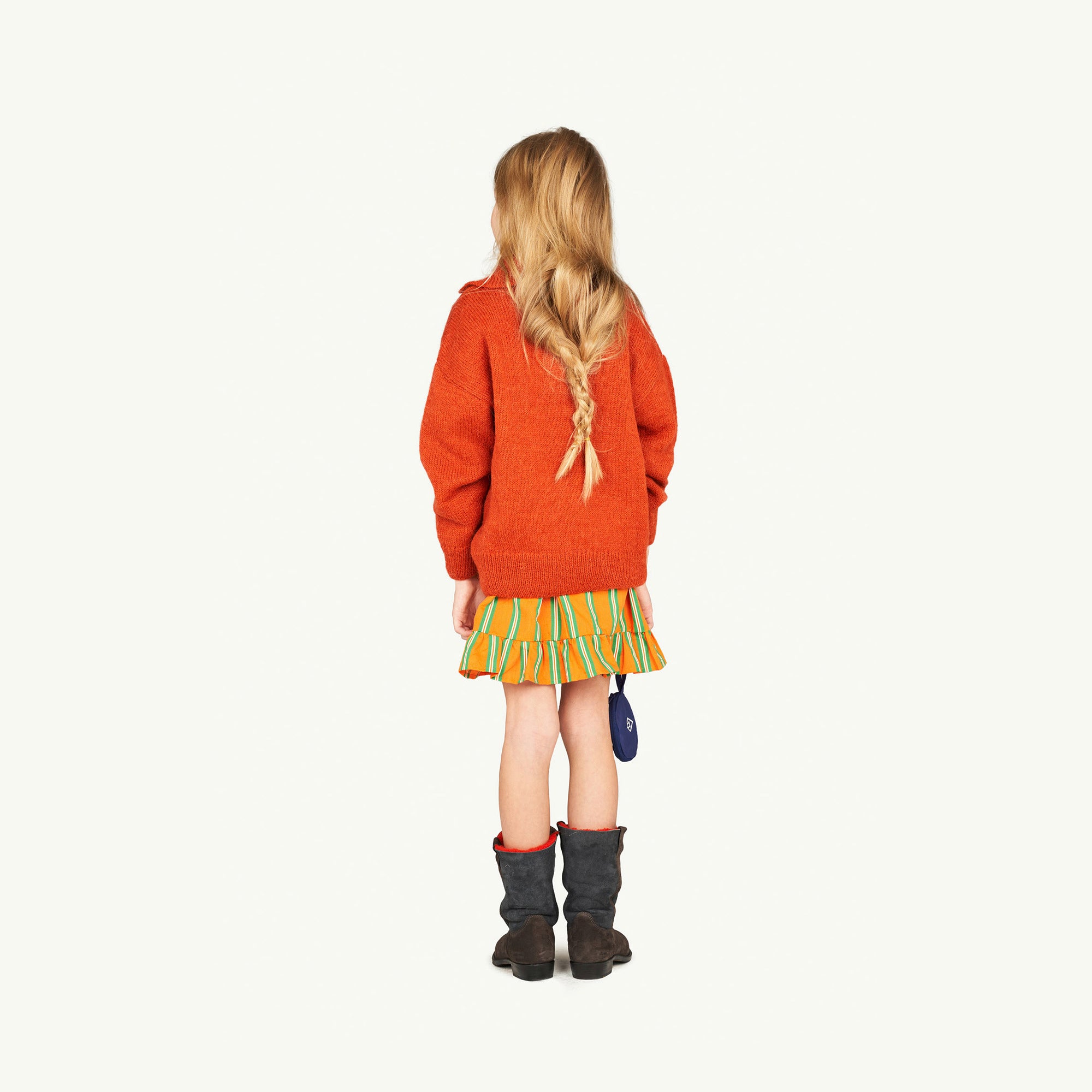 Boys & Girls Orange Logo Sweater