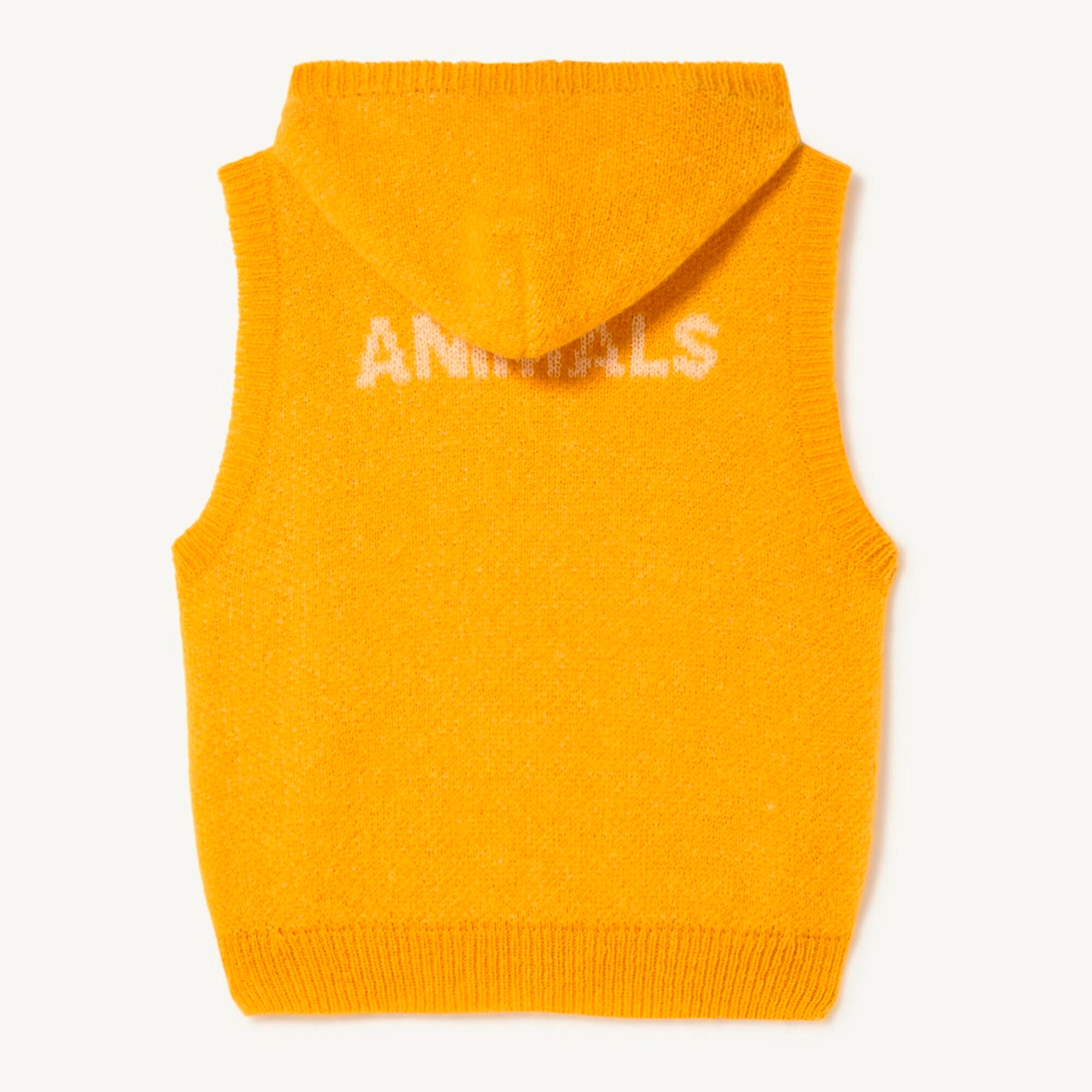 Boys & Girls Yellow Logo Hooded Vest