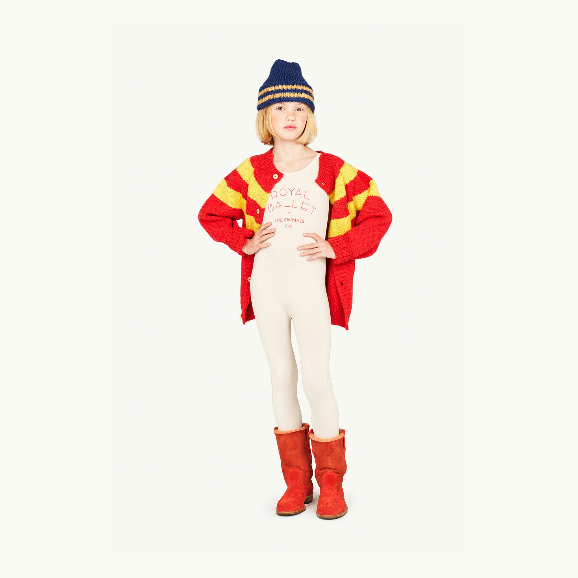 Boys & Girls Red Wool Cardigan