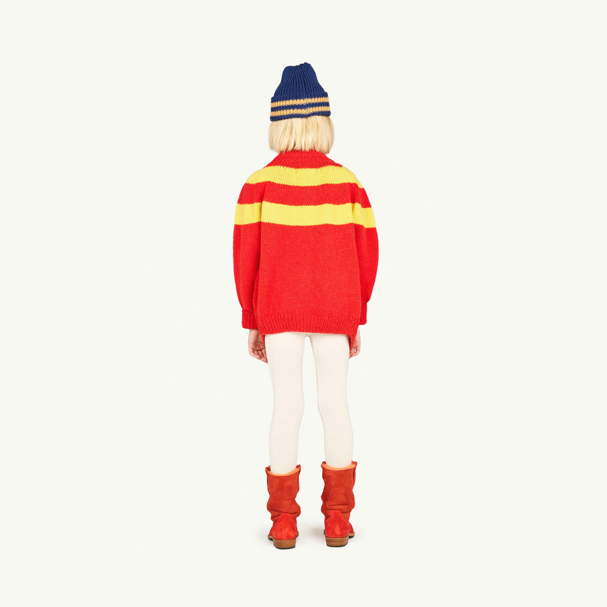 Boys & Girls Red Wool Cardigan