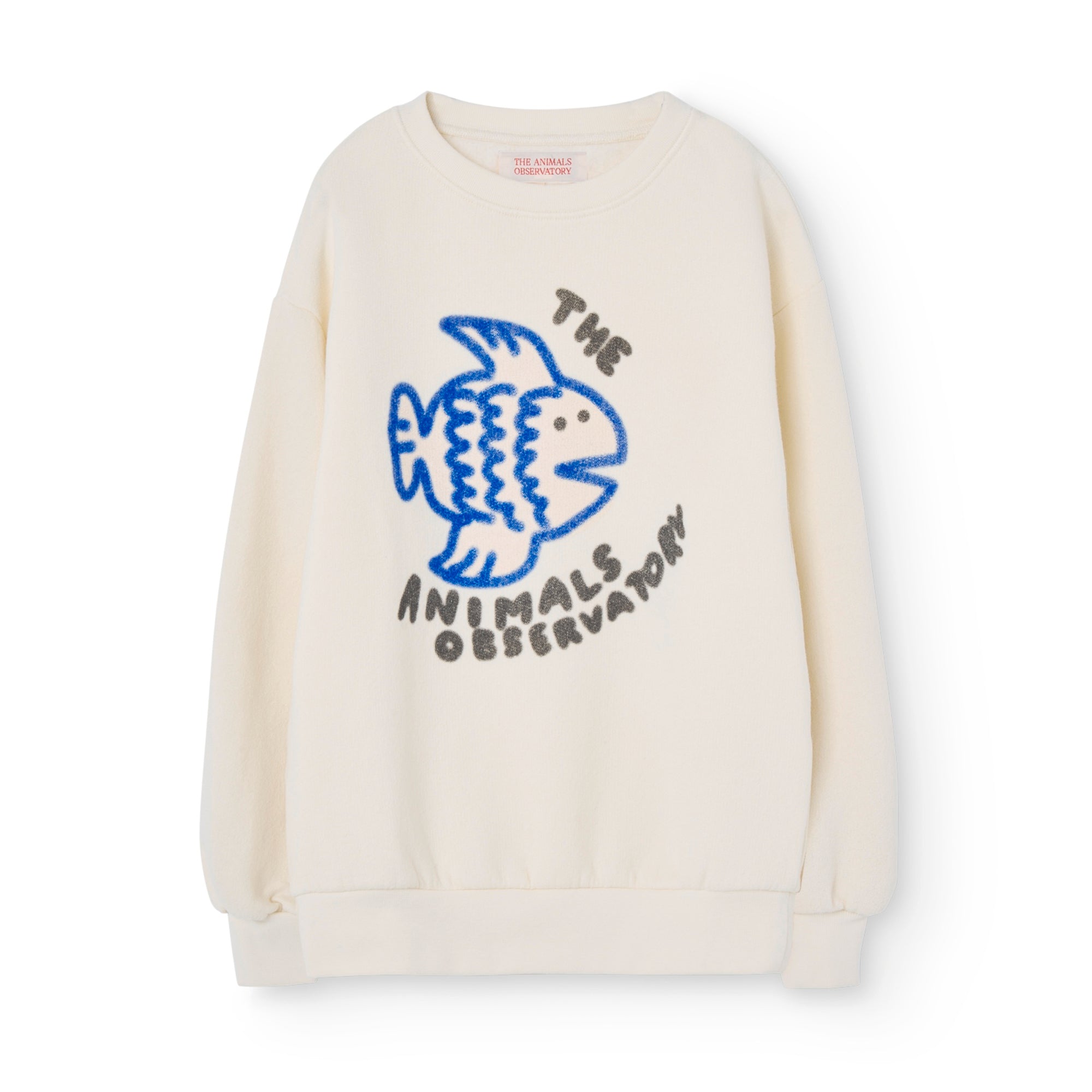 Boys & Girls White Printed Cotton Sweatshirt