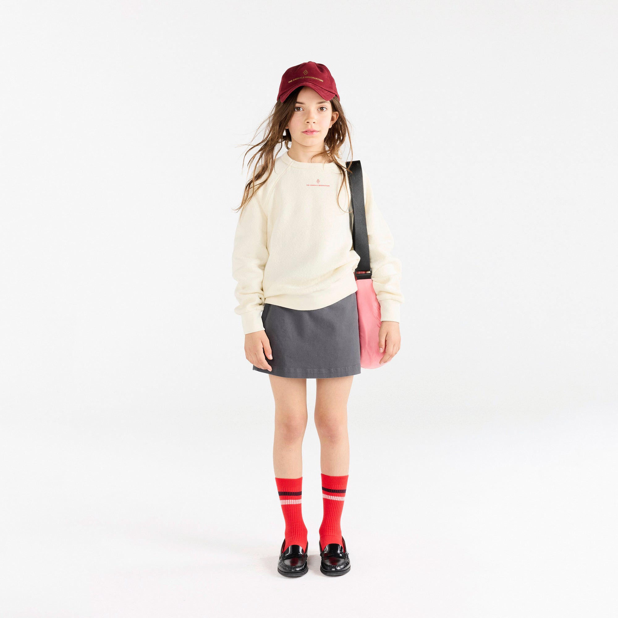 Boys & Girls White Cotton Sweatshirt