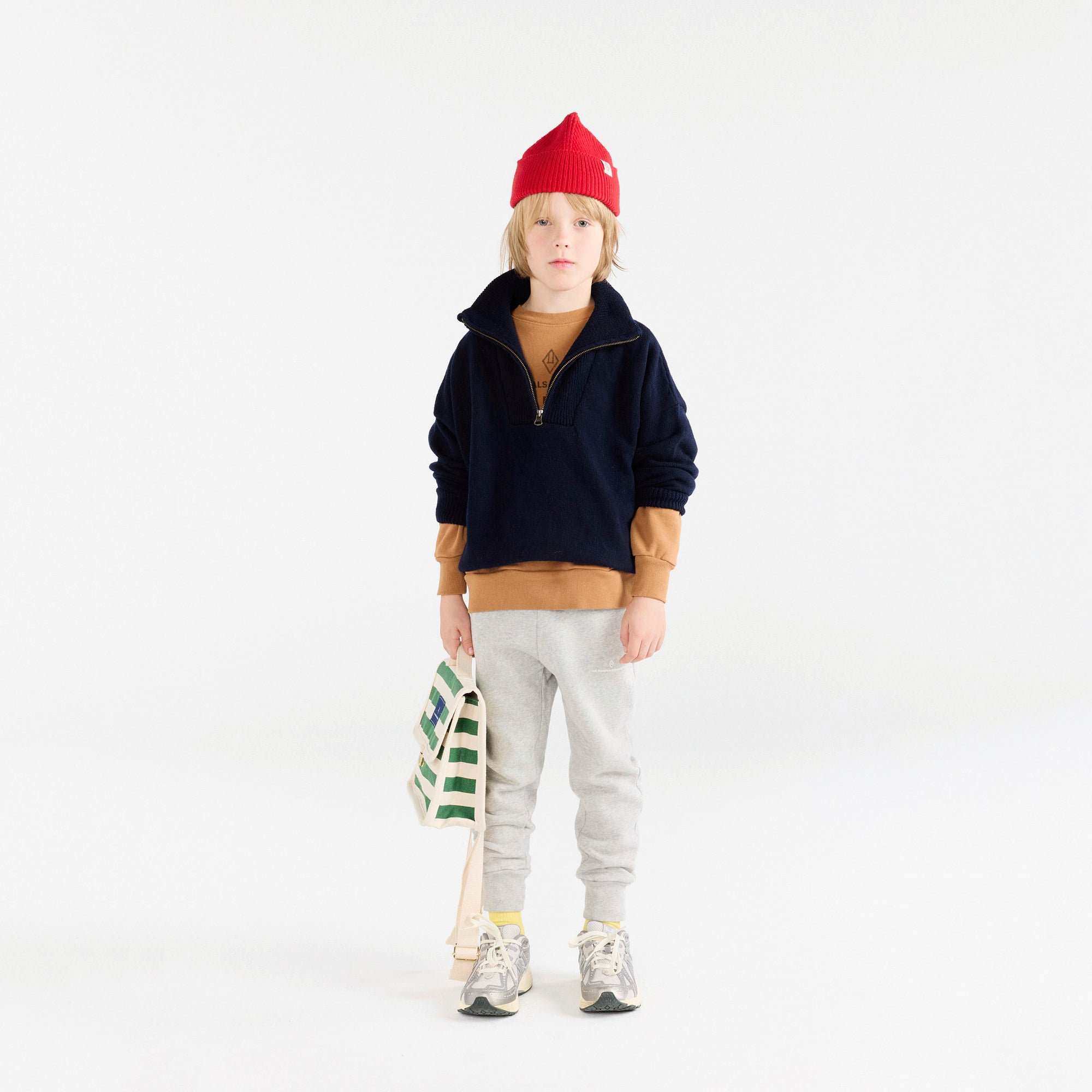 Boys & Girls Light Grey Cotton Trousers