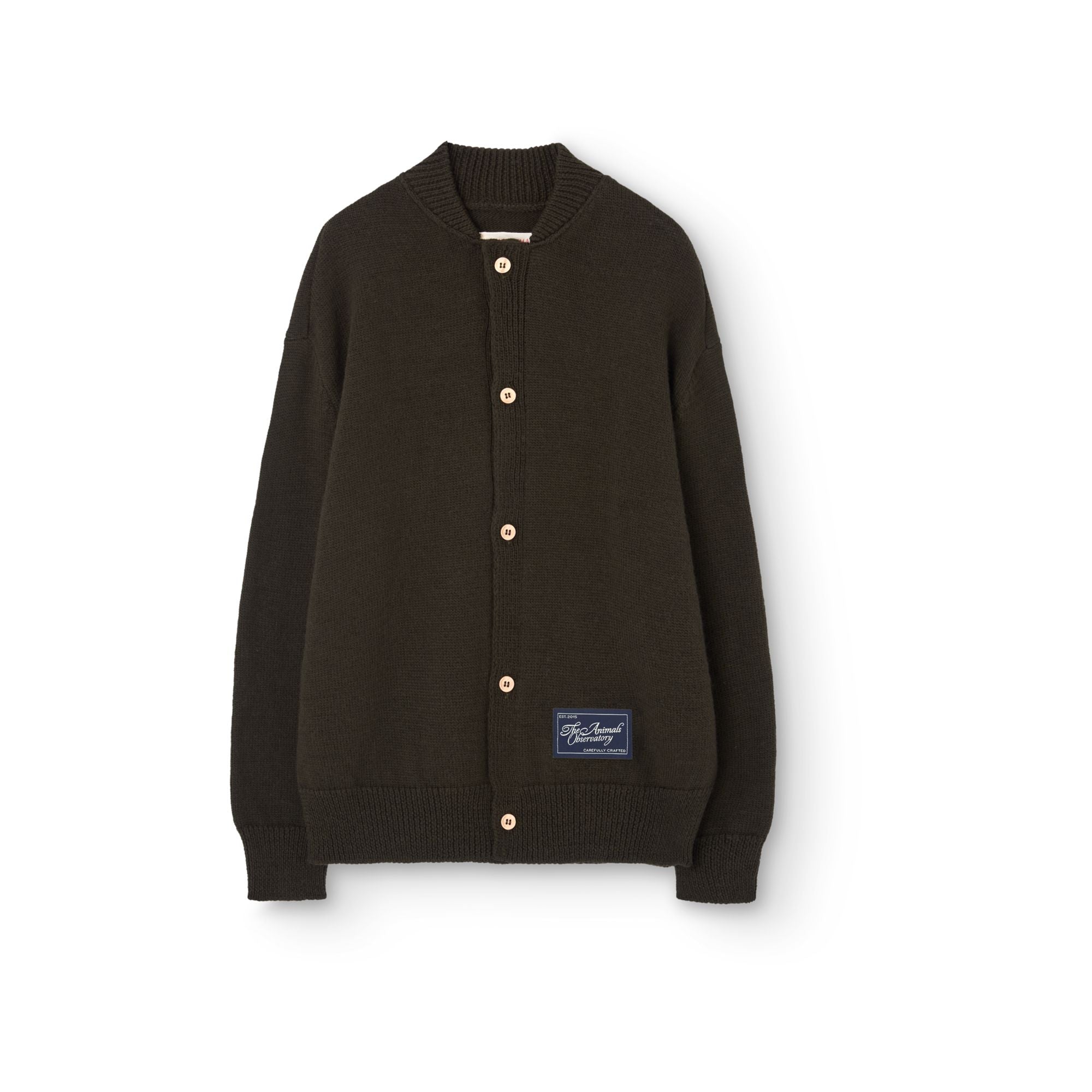 Boys & Girls Olive Wool Cardigan
