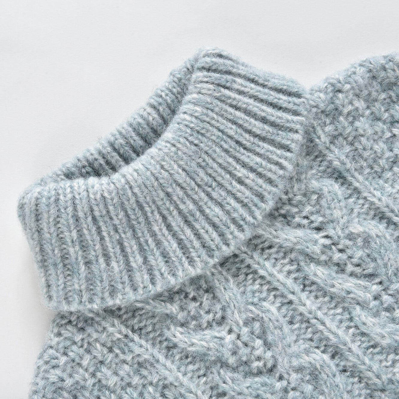 Girls Blue Wool Scarf