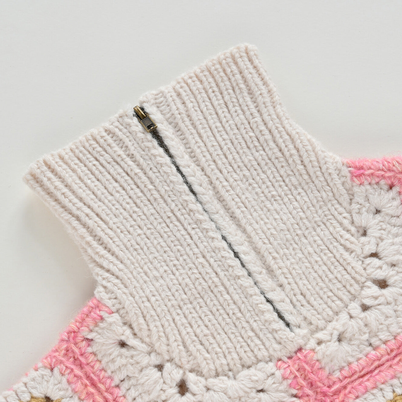 Girls White Flower Sweater