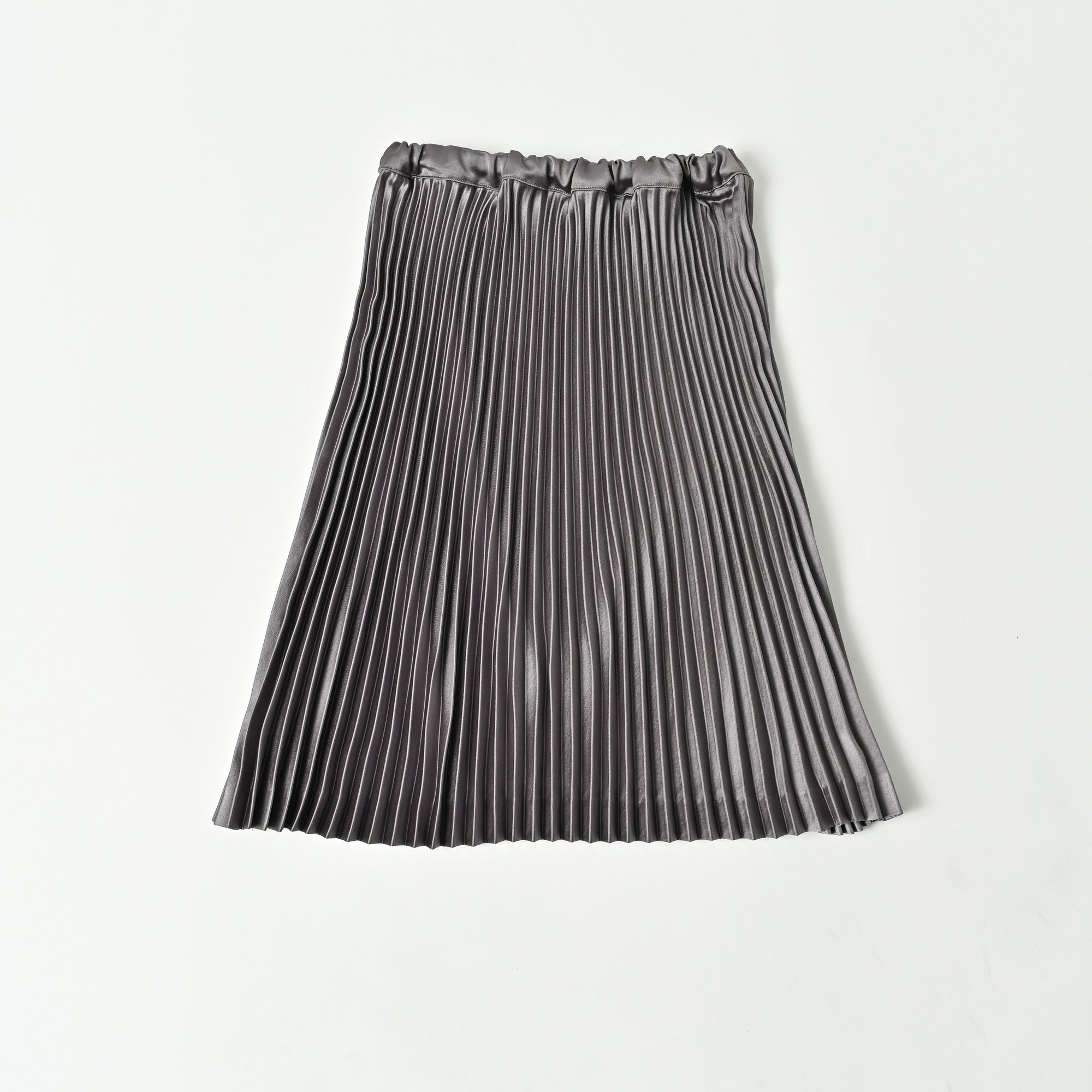 Girls Grey Pleated Skirt