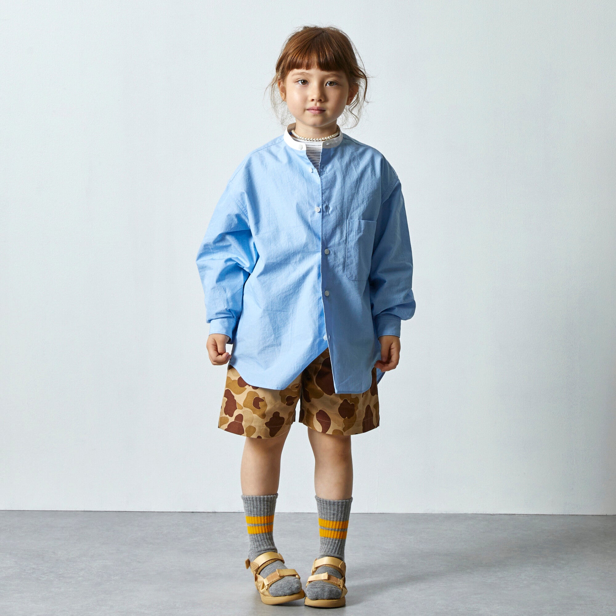 Boys & Girls Khaki Cotton Shorts