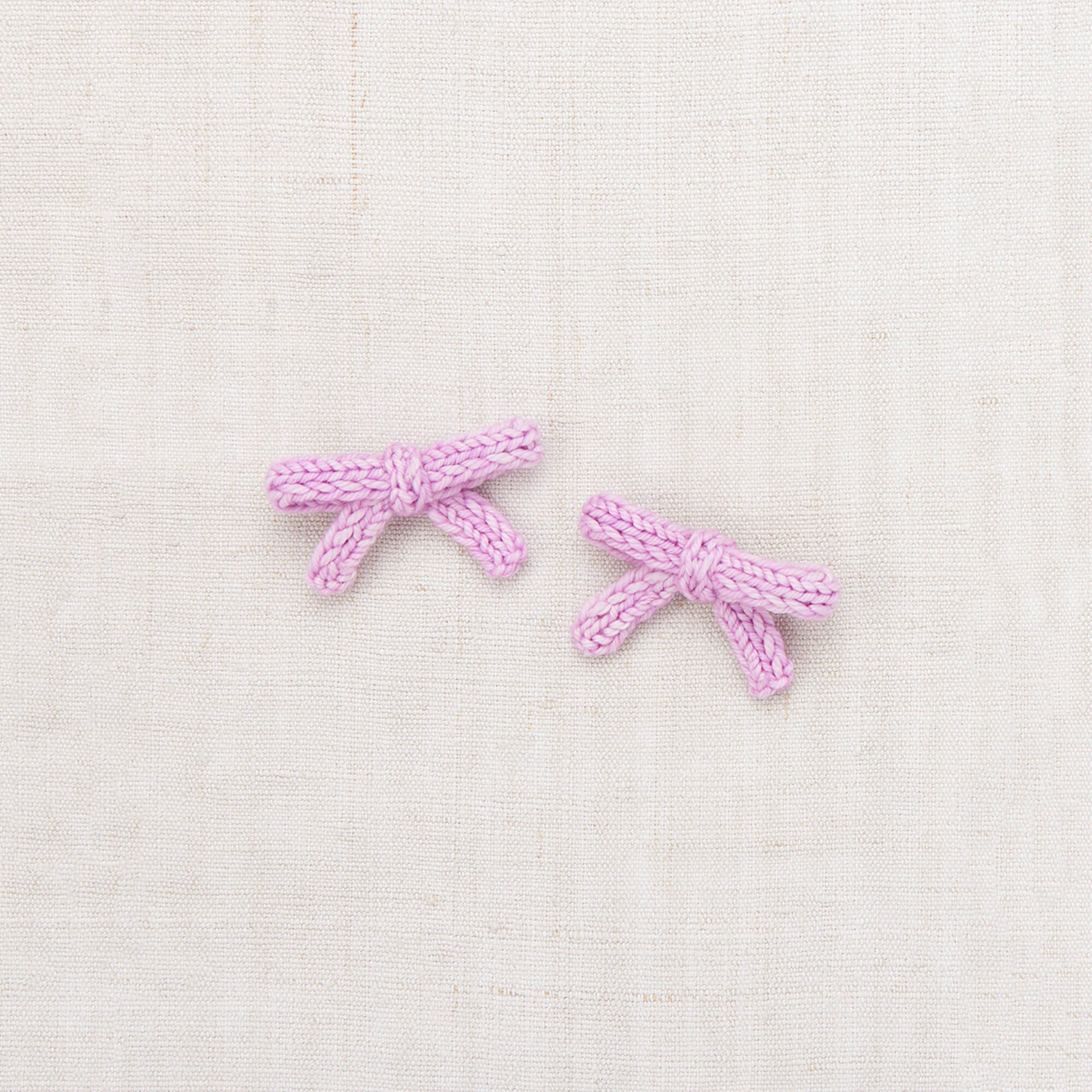 Girls Pink Lilac Bow Hair Clips