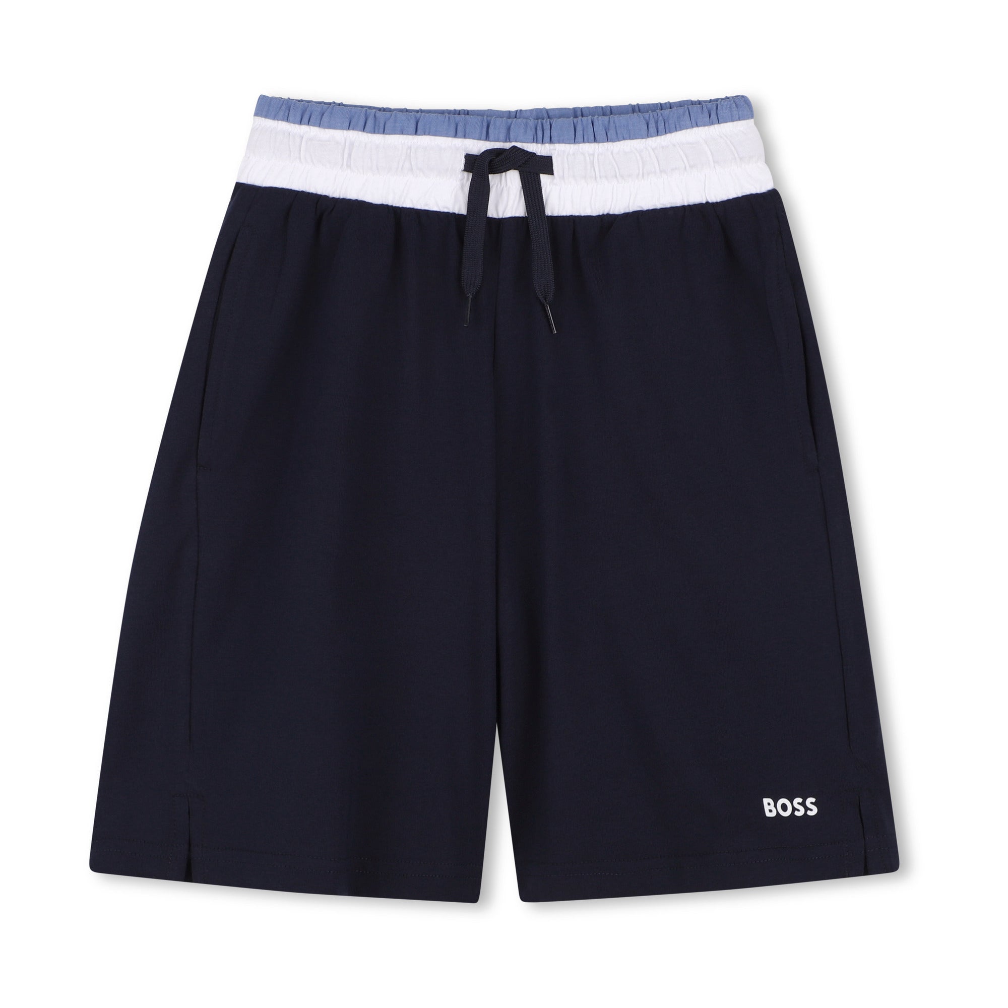 Boys White Cotton T-Shirt & Shorts Set
