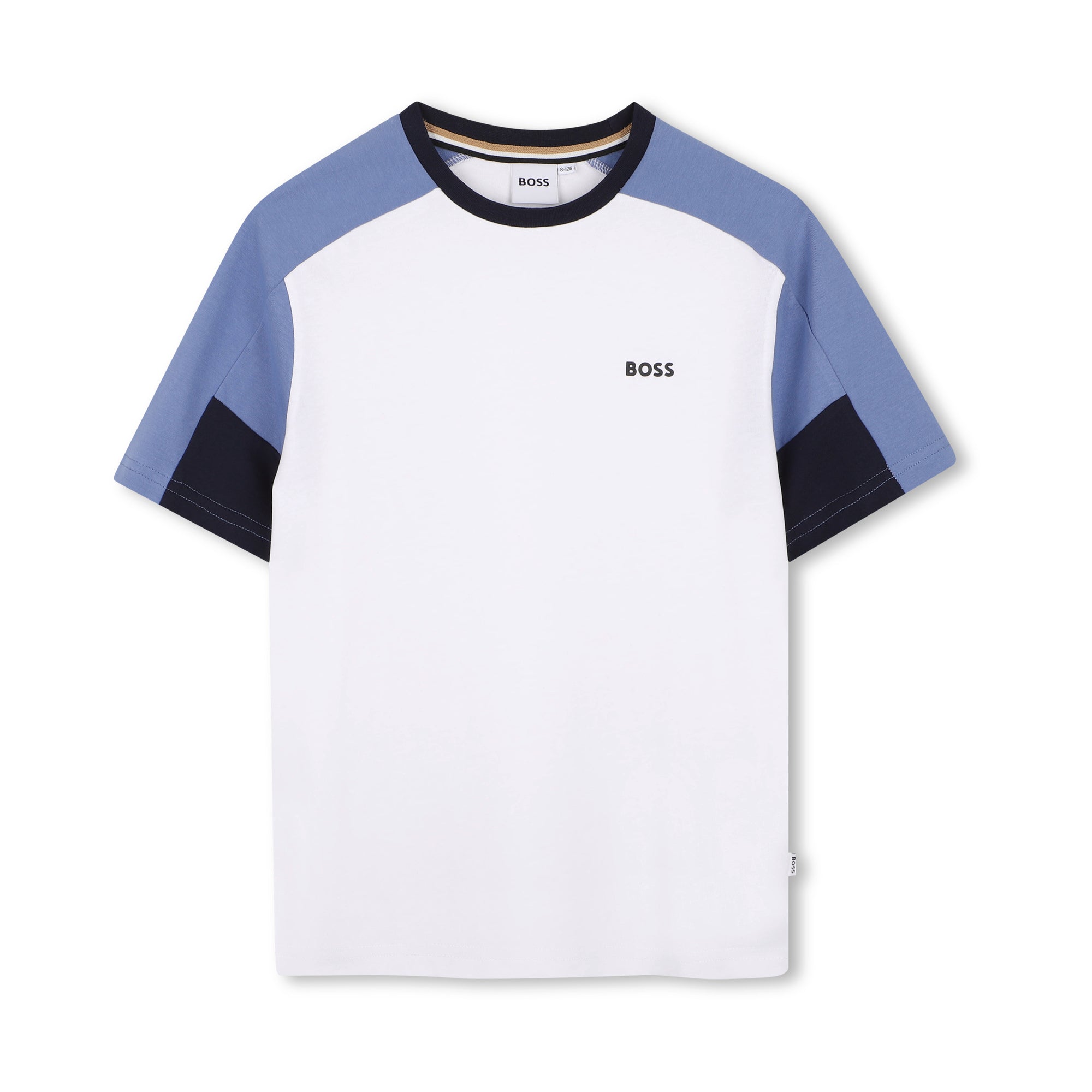 Boys White Cotton T-Shirt & Shorts Set