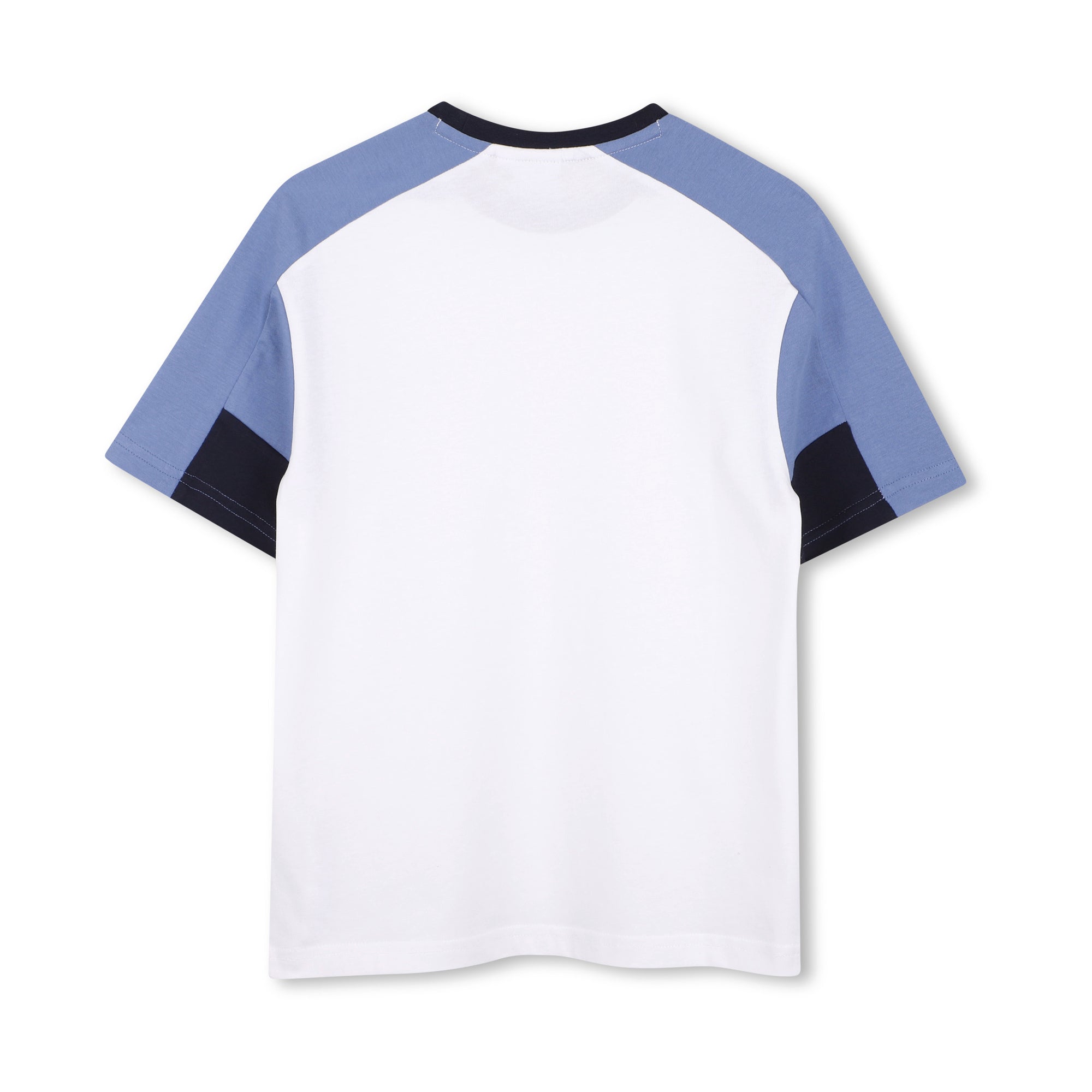Boys White Cotton T-Shirt & Shorts Set