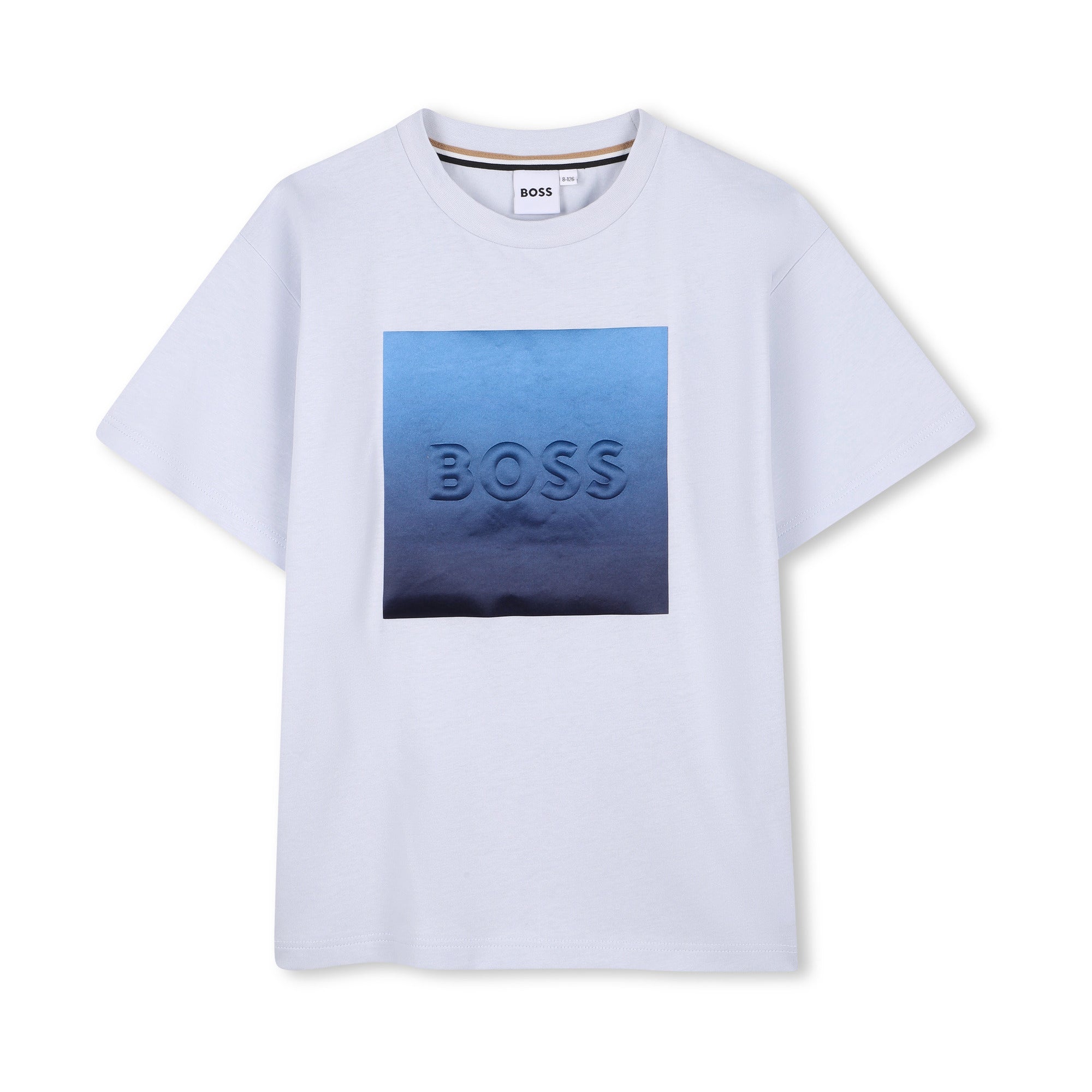 Boys Light Blue Logo Cotton Set