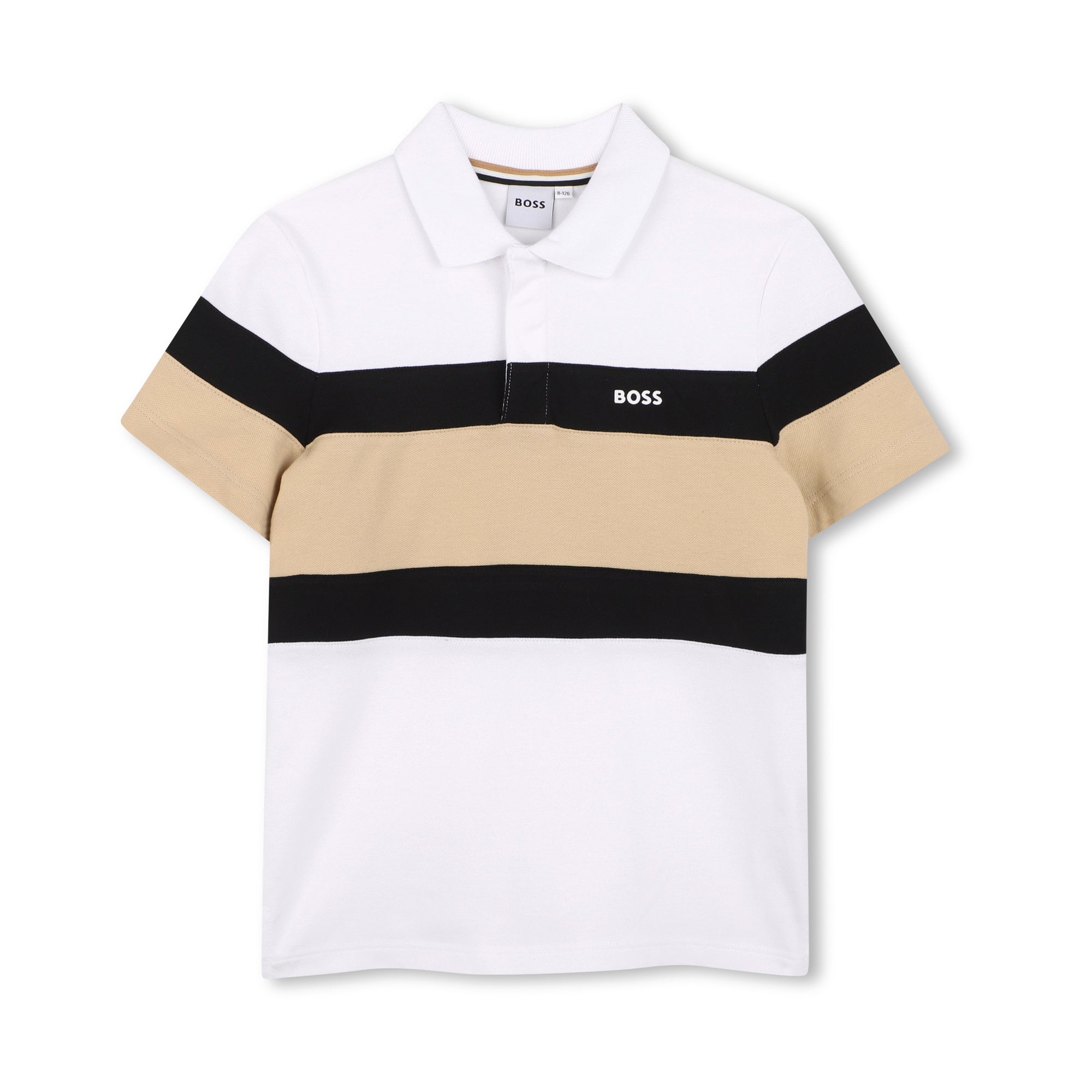 Boys White & Black Cotton Set