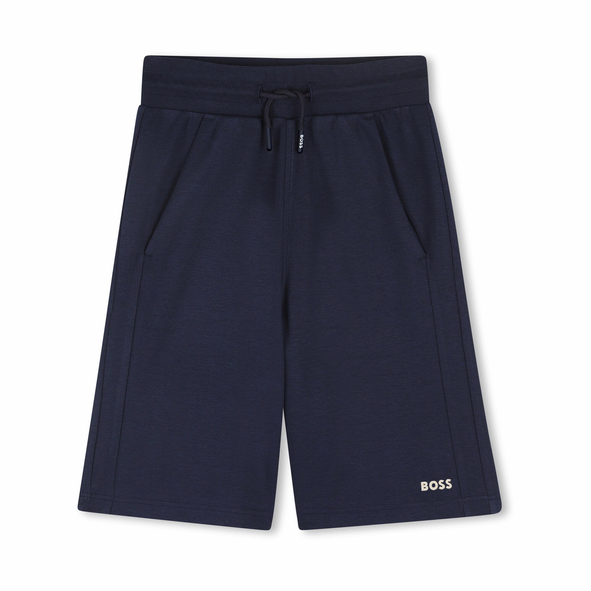 Boys Vanilla & Navy Cotton Set