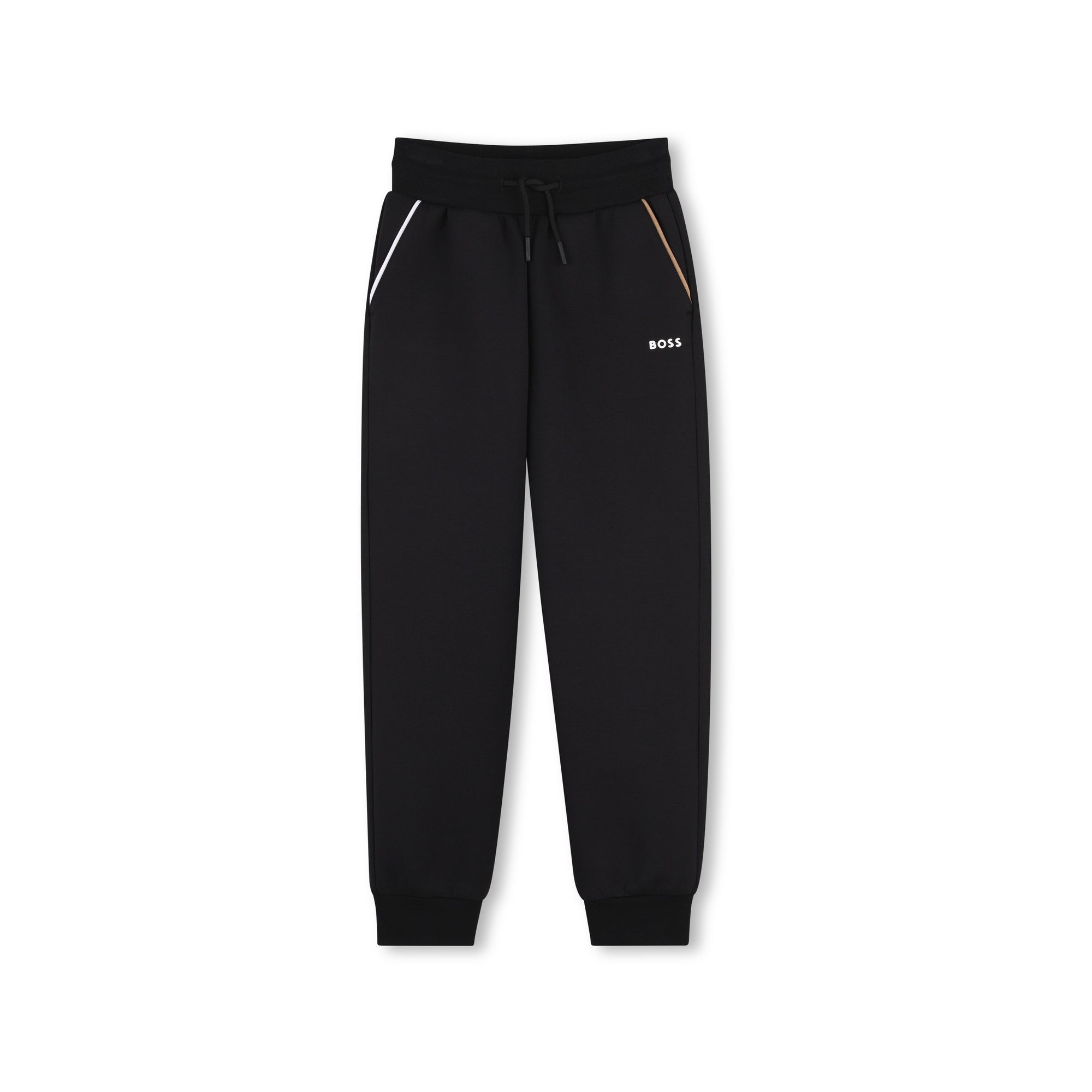 Boys Black Cotton Trousers