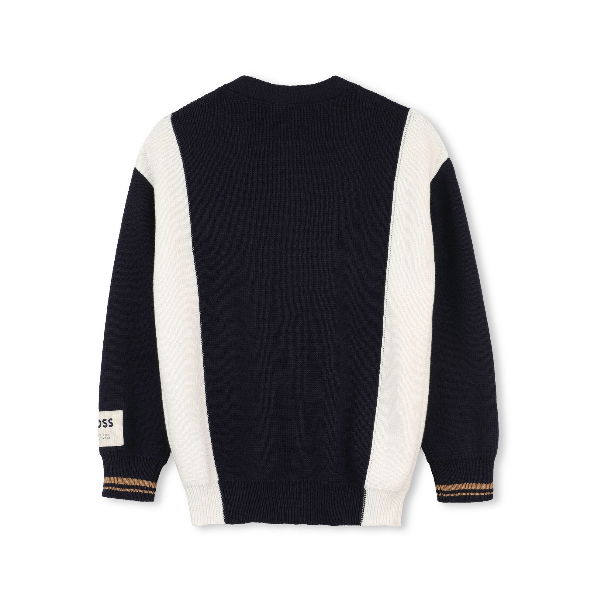 Boys Blue Cotton Knit Cardigan