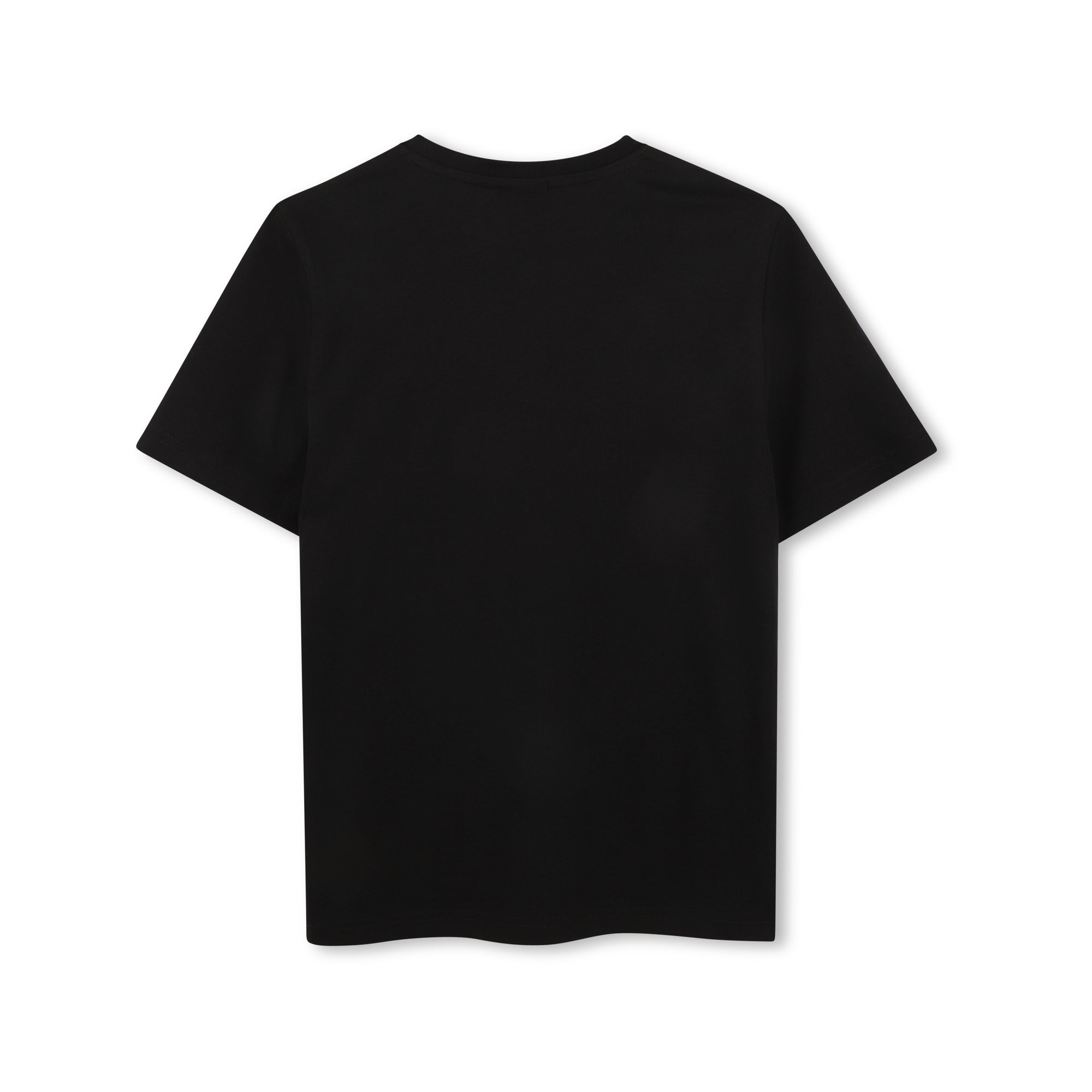 T-shirt noir en coton pour garçons