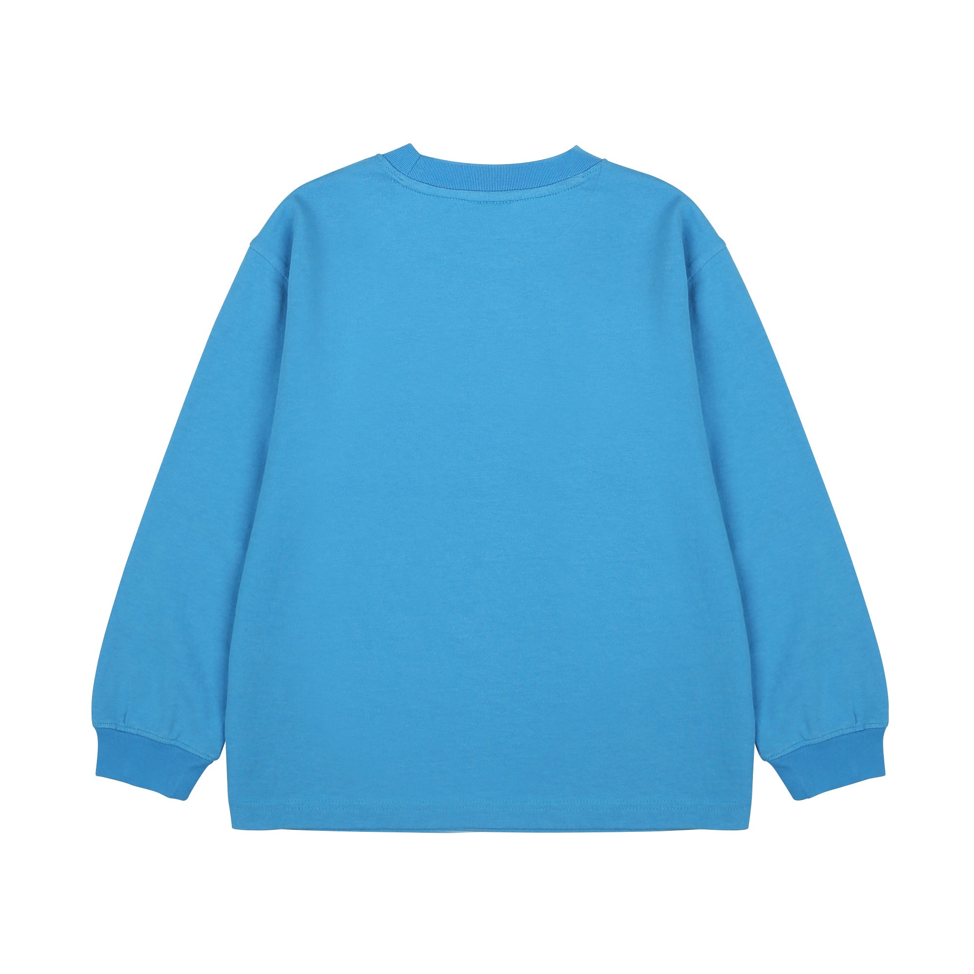 Boys & Girls Blue Printed Cotton T-Shirt