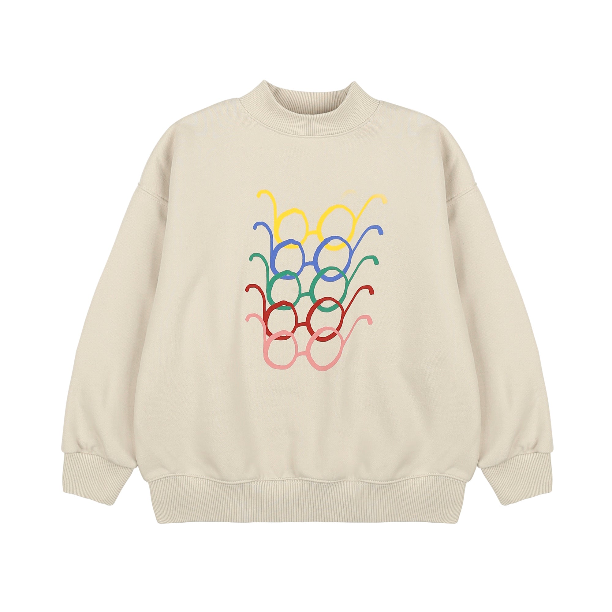 Boys & Girls Light Grey Printed Cotton Sweatshirt