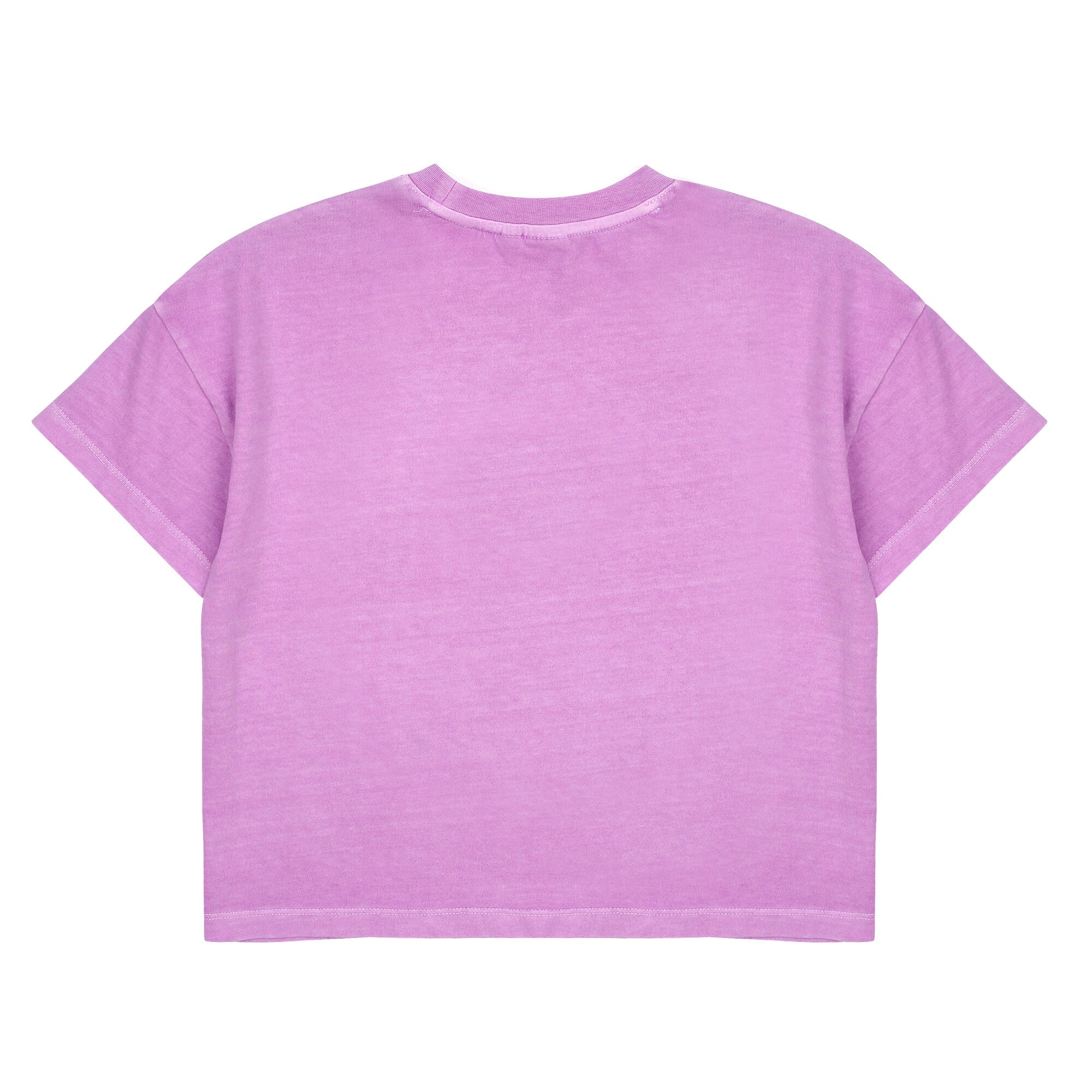 Boys & Girls Purple Printed Cotton T-Shirt