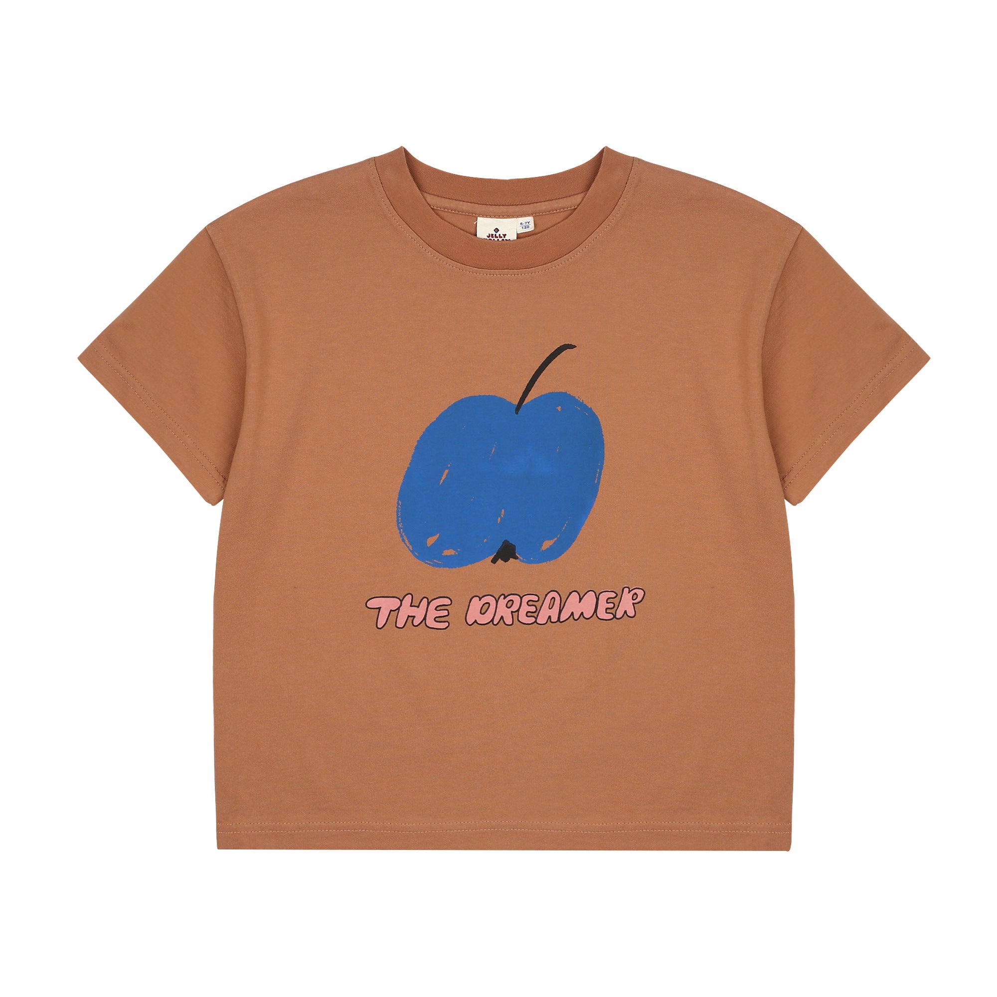 Boys & Girls Brown Printed Cotton T-Shirt